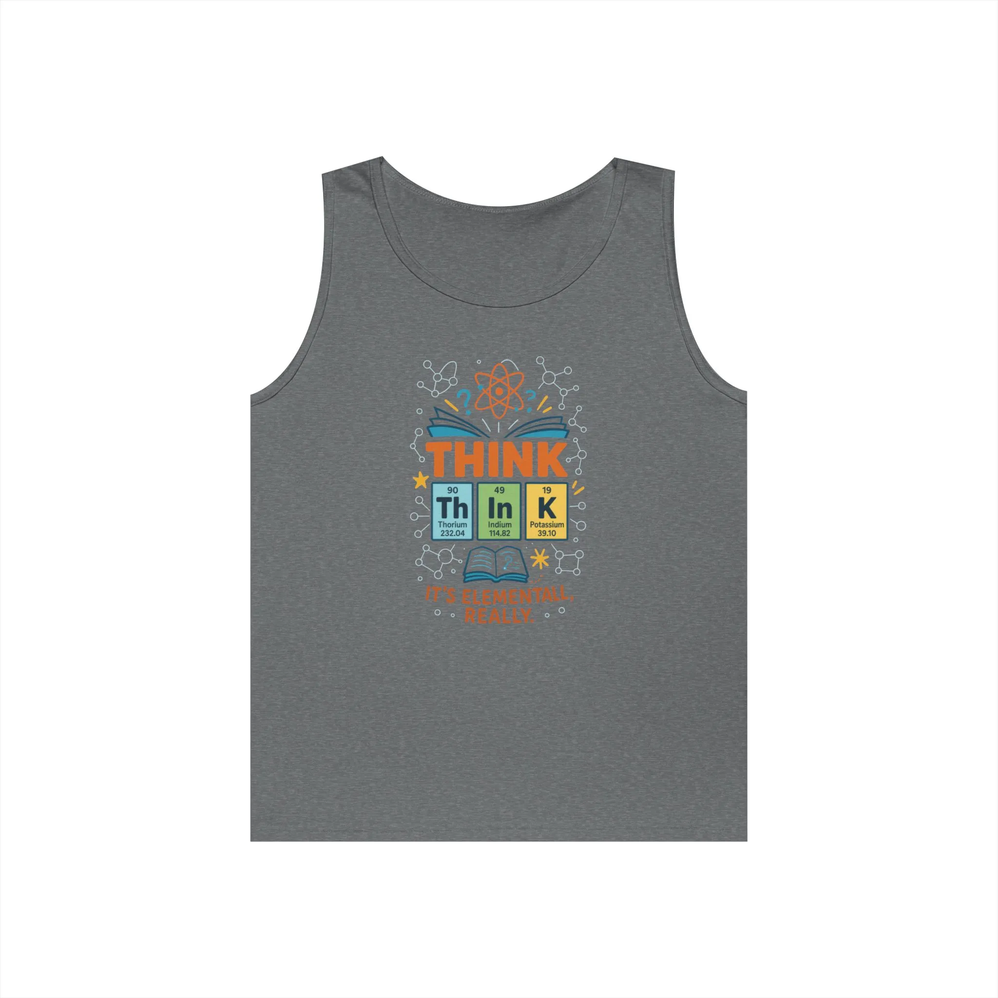 Think Tank Top for Men, Nerdy Chemistry Shirt, Periodic Table Funny Science Tank, Geeky STEM Gift for Him, Science Lovers Gift - Image 16