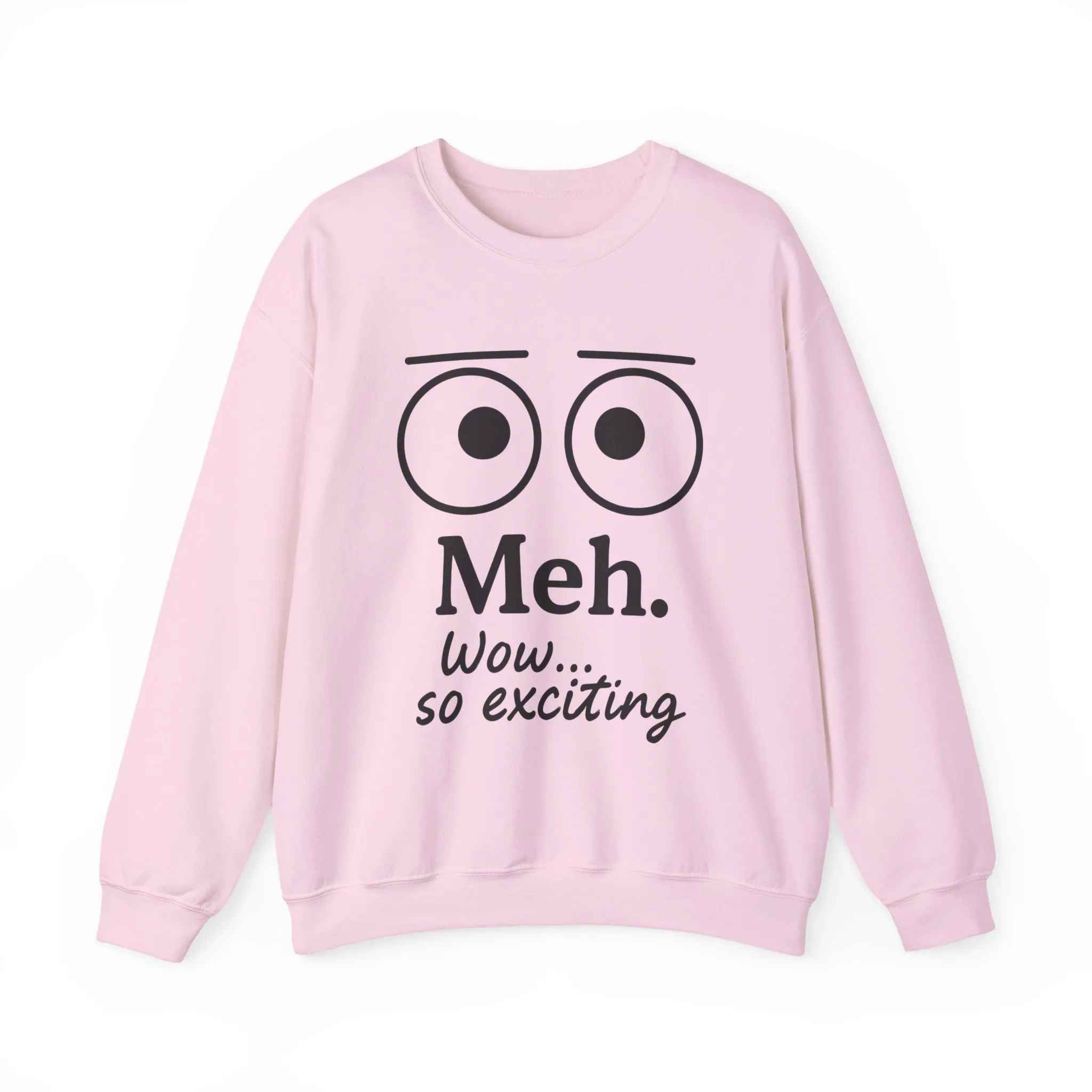 Meh Sweatshirt, Womens Funny Crewneck, Casual Gift for Friends, Comfy Everyday Wear, Sarcastic Apparel, Relaxed Style Clothing - Image 25