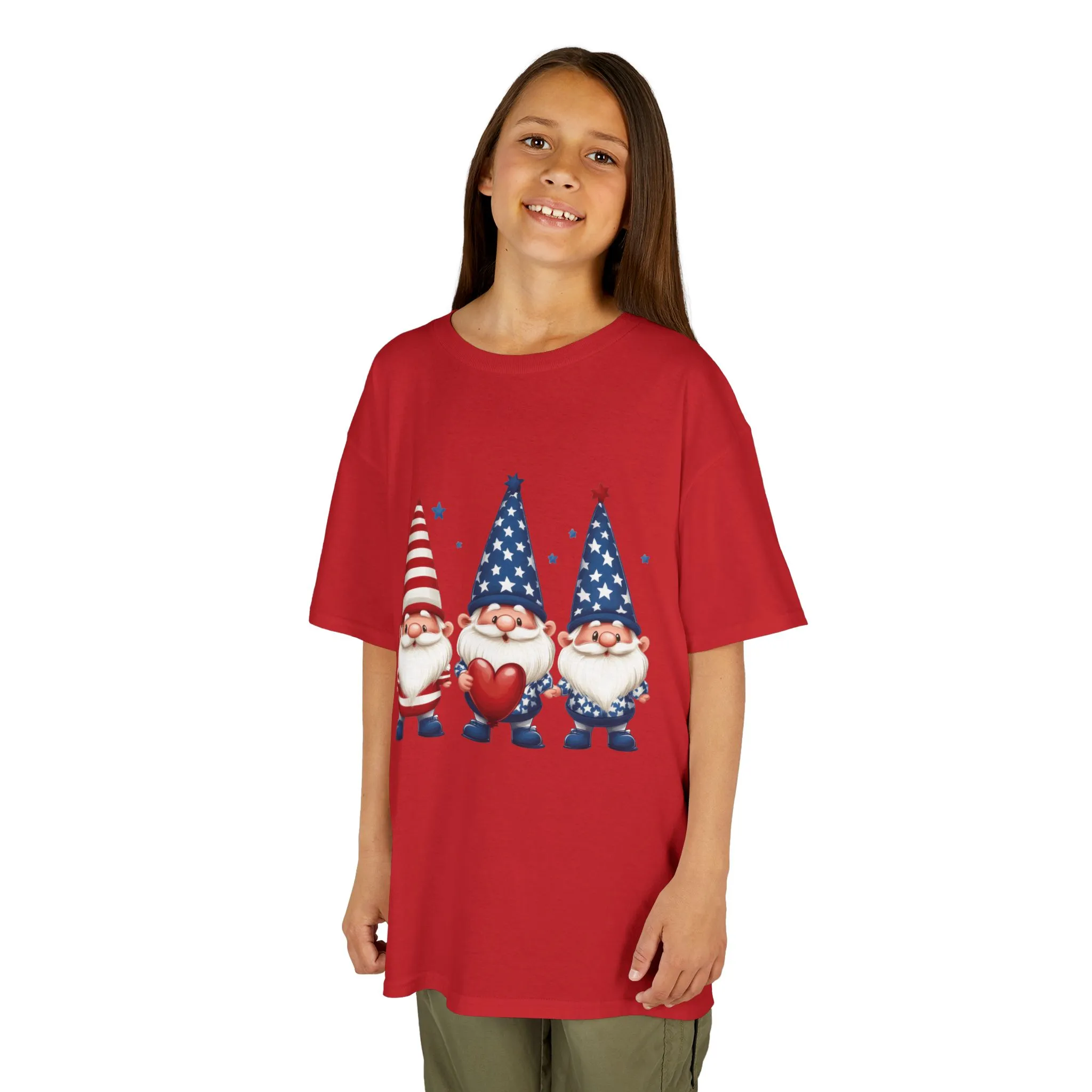 Patriotic Gnome Kids Tee, Cute 4th of July Shirt, Adorable Summer Outfit, Kids Casual Wear, Independence Day Gift - Image 18