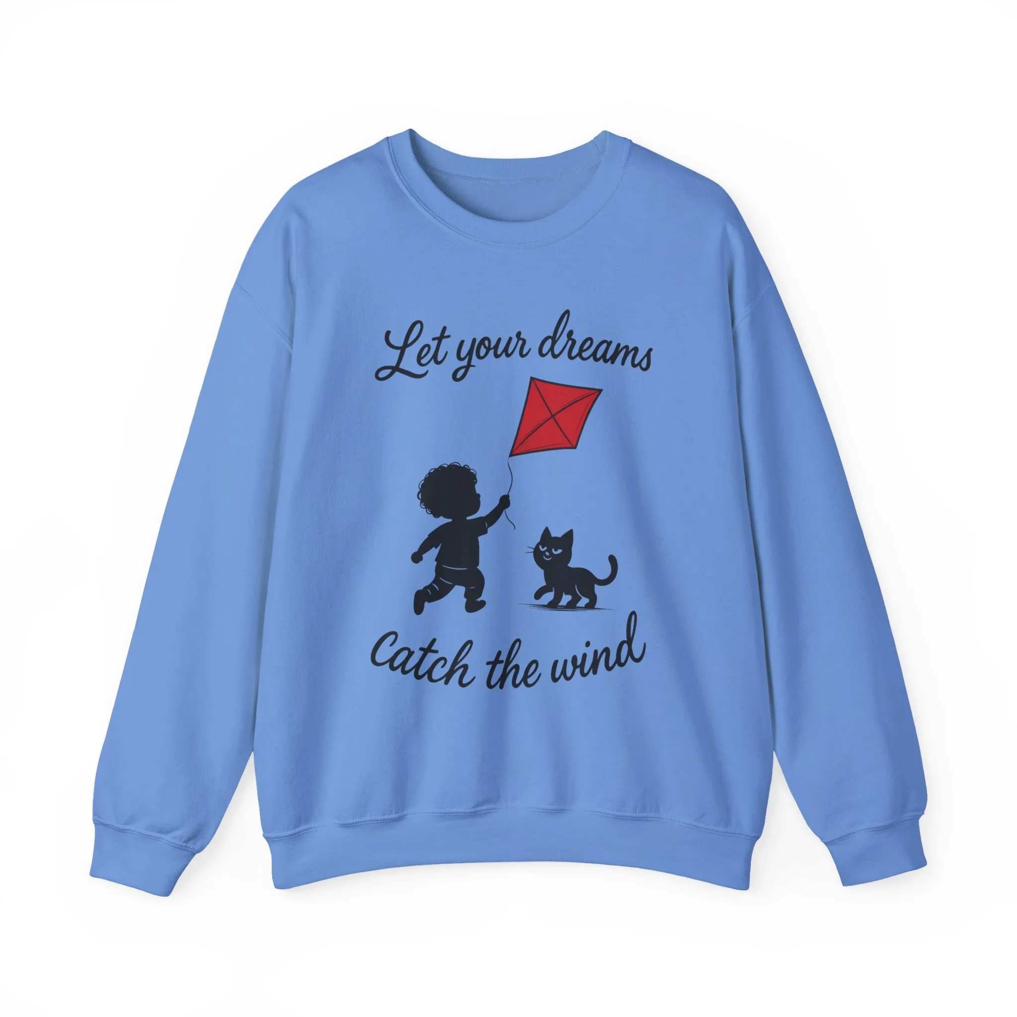 Dream Big Womens Crewneck Sweatshirt, Inspirational Gift, Cozy Lounge Wear, Cat Lover's Apparel, Kid's Motivation Sweatshirt - Image 13