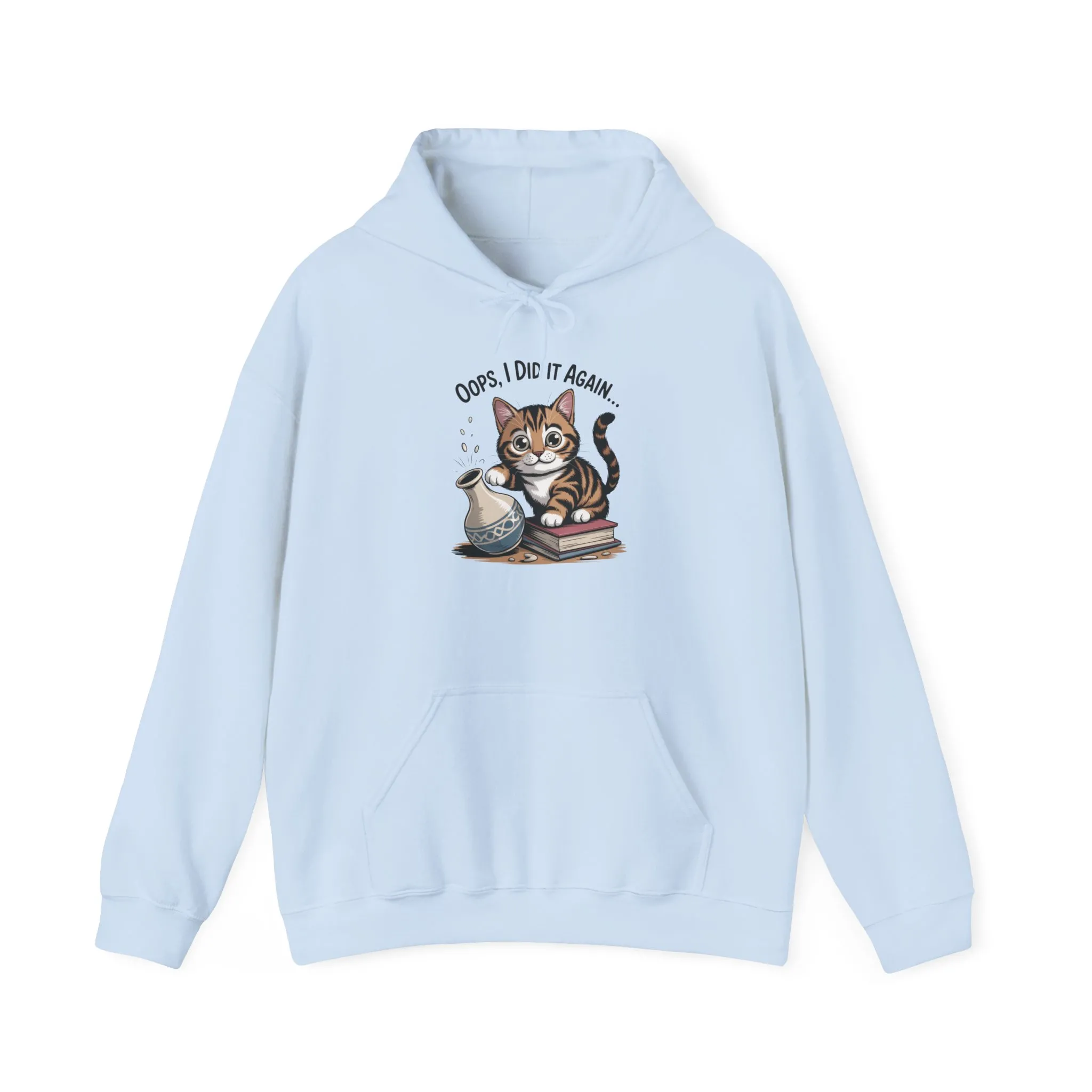 Cat Lover's Hoodie: Oops, I Did It Again, Funny Sweatshirt, Gifts for Animal Lovers, Cozy Hooded Sweatshirt, Pet Owner Apparel, Cute [...] - Image 45