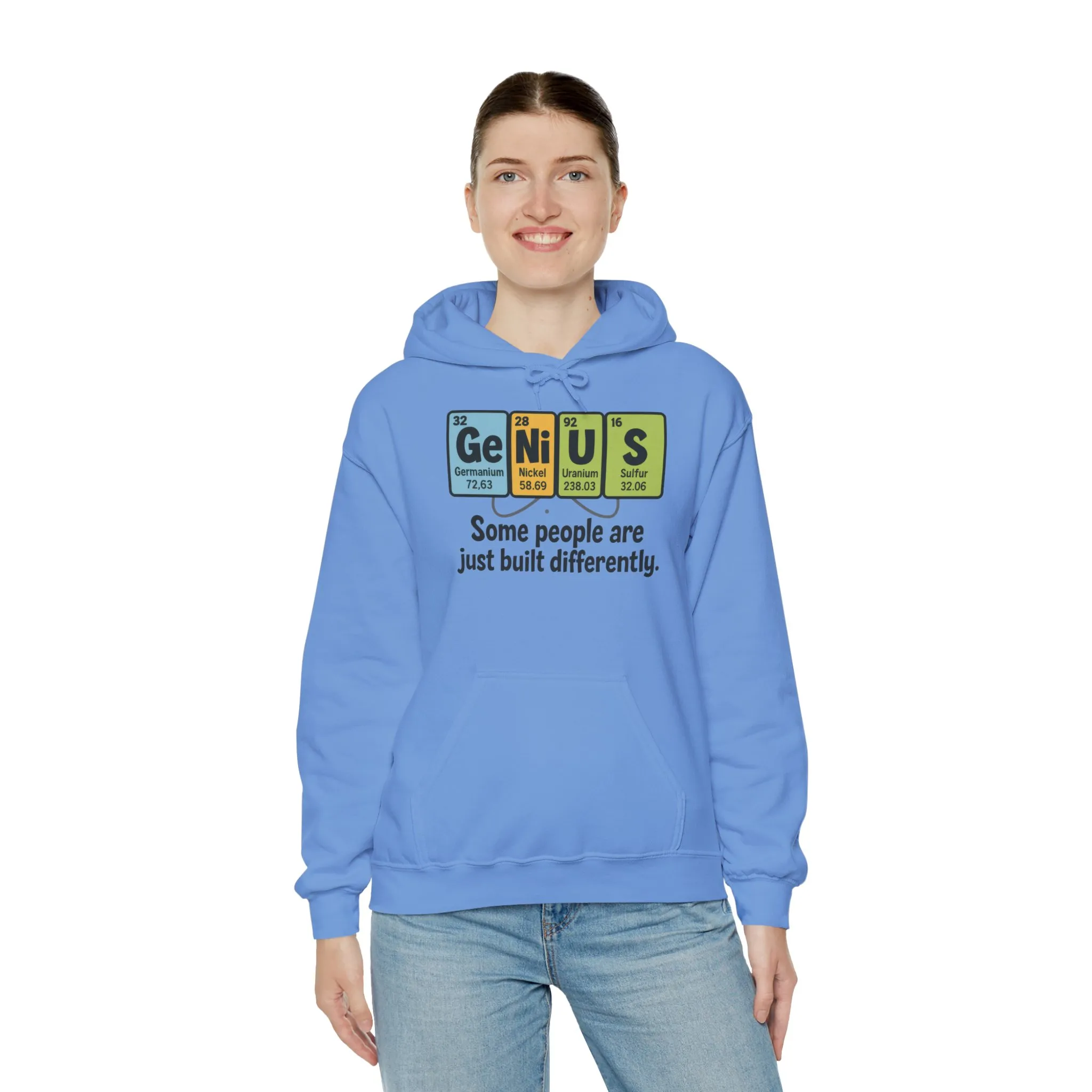 Funny Womens Genius Hoodie, Periodic Table Science Pullover, Nerdy Chemistry Sweatshirt for Her, Science Lover Apparel, Funny Chemistry Gift - Image 9