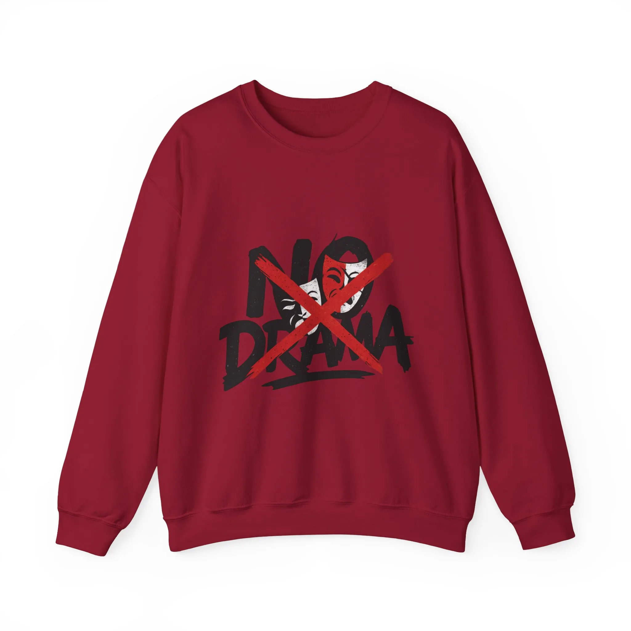 No Drama Mens Crewneck Sweatshirt, Casual Everyday Wear, Gift for Friends, Relaxed Vibes, Comfortable Fashion - Image 19