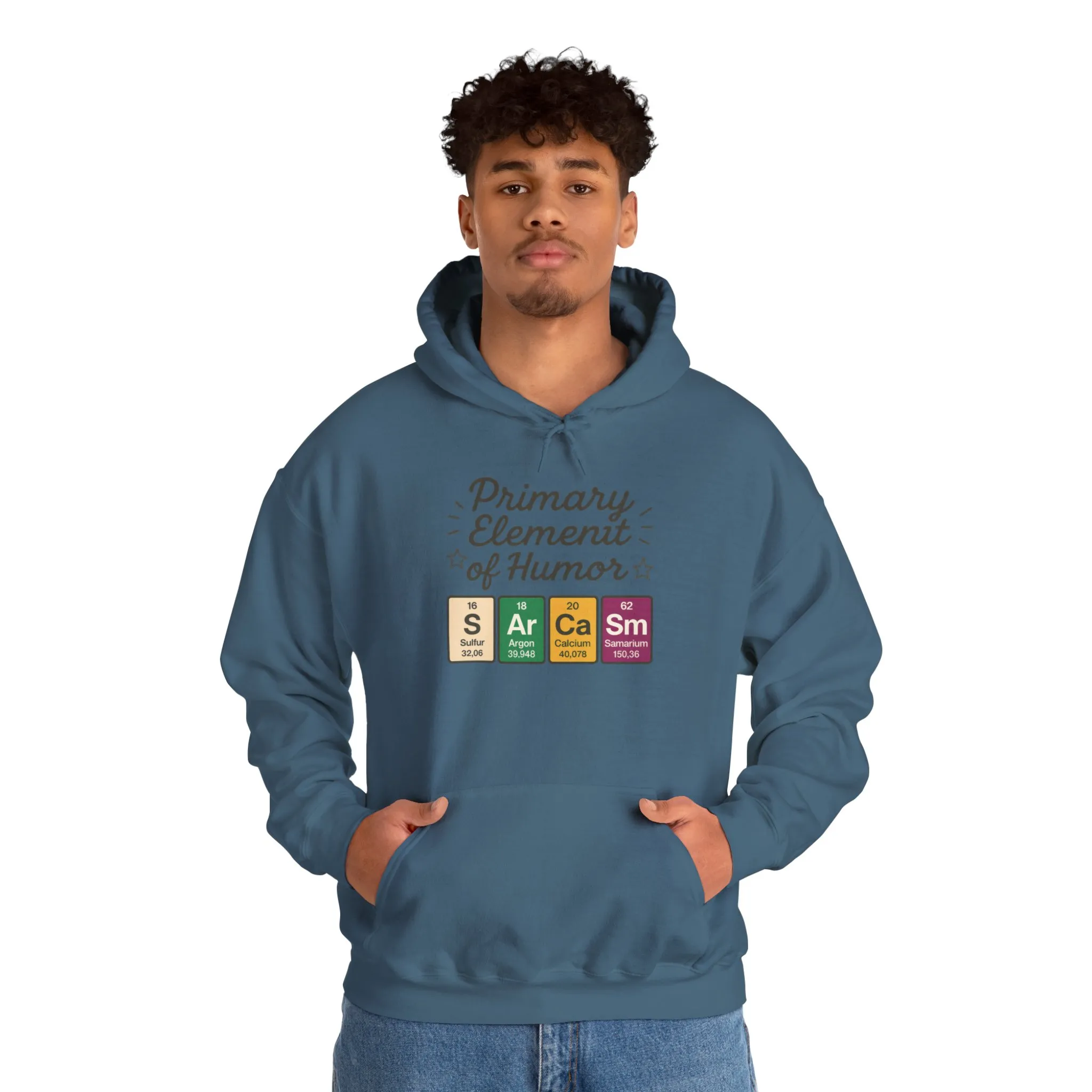 Sarcasm Hoodie for Men, Funny Nerd Hoodie, Primary Element of Humor Sweatshirt, Science Lover Gift for Him, Sarcastic Humor Apparel - Image 23
