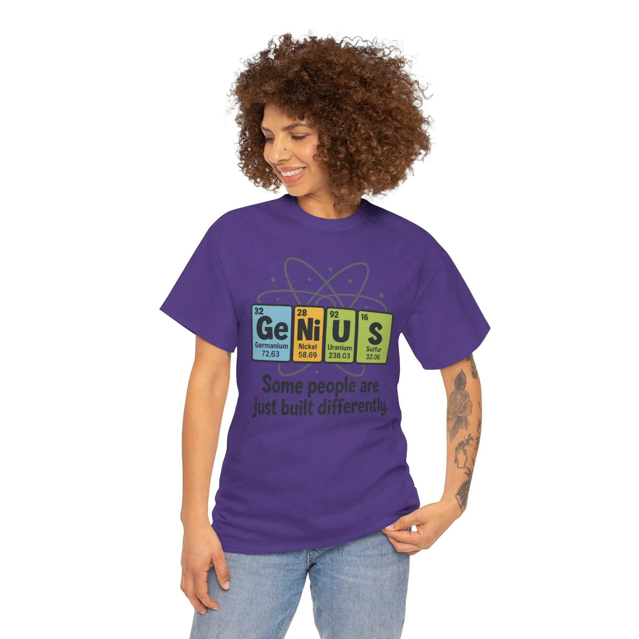 Funny Womens Genius T-Shirt, Periodic Table Nerd Shirt, Science Humor Tee, Gift for Nerds, Science Lovers Gift, Genius Science Tee - Image 26