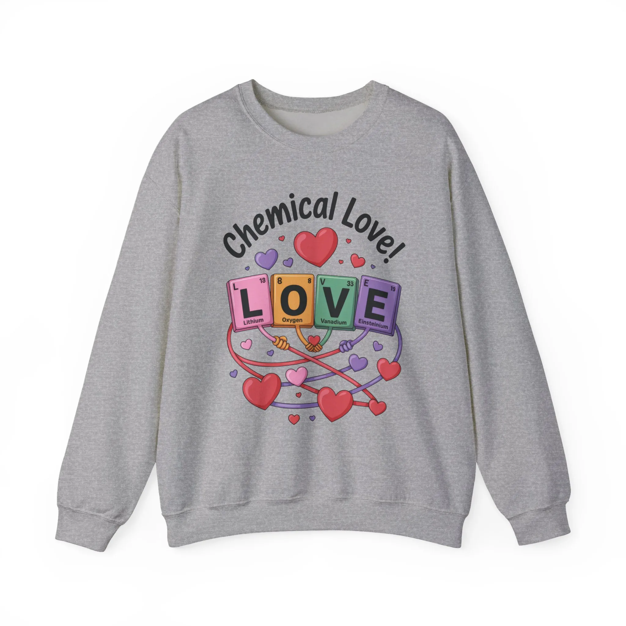 Chemical Love Women's Sweatshirt, Womens Crewneck, Cute Sweatshirt Gift, Valentines Day Pullover, Science Lovers Apparel, Relationship Humor - Image 7
