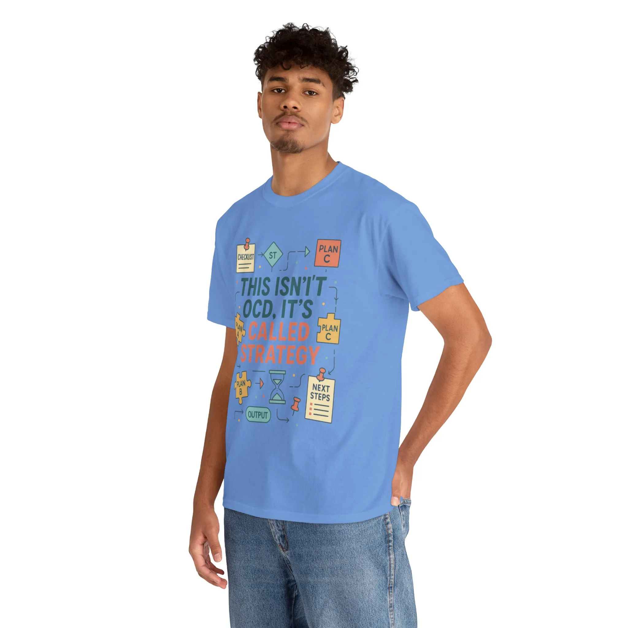 Funny Mens Strategy T-Shirt, This Isnt OCD Its Called Strategy , Planner Humor Tee for Him, OCD Joke Shirt, Gift for Strategists - Image 12