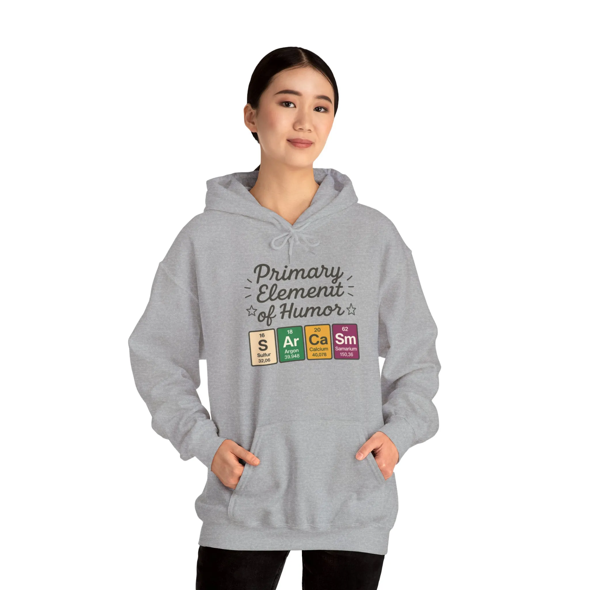 Sarcasm Hoodie for Women, Funny Chemistry Hoodie, Primary Element of Humor Science Sweatshirt, Nerdy Gift for Her - Image 12