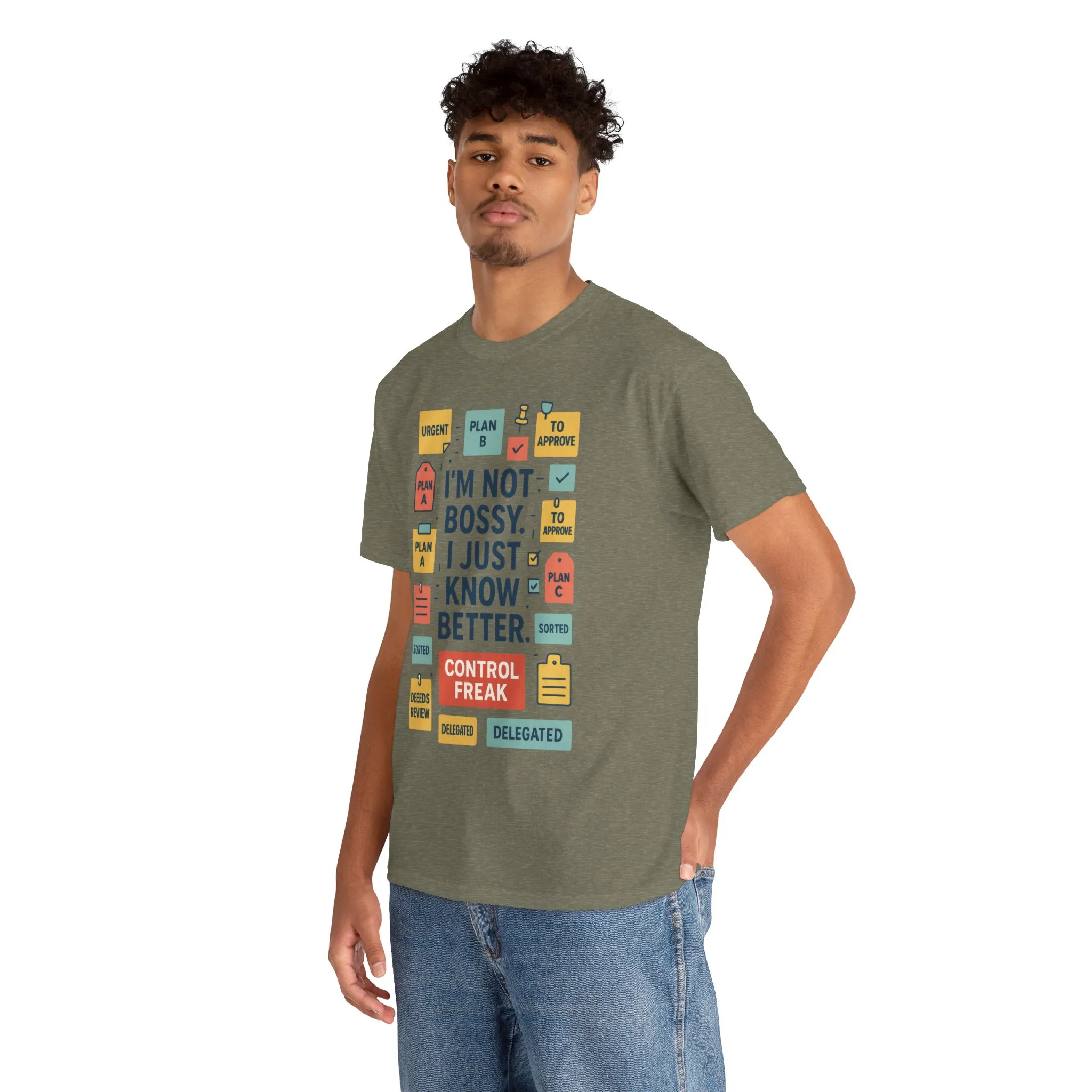 Funny Men's Control Freak T-Shirt, Perfect for Bossy Friends, Gift for Leaders, Fun Office Humor, Sarcastic Productivity Tee for Him - Image 18