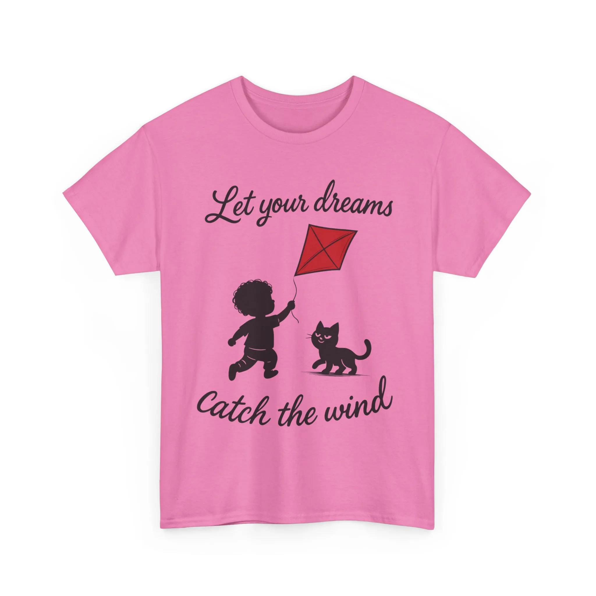 Cute Kid and Cat Design T-Shirt, Playful Gift for Cat Lovers, Summer Style, Cat Lover T-Shirt, Gift for Cat Owners, Women's Cotton T-Shirt - Image 34
