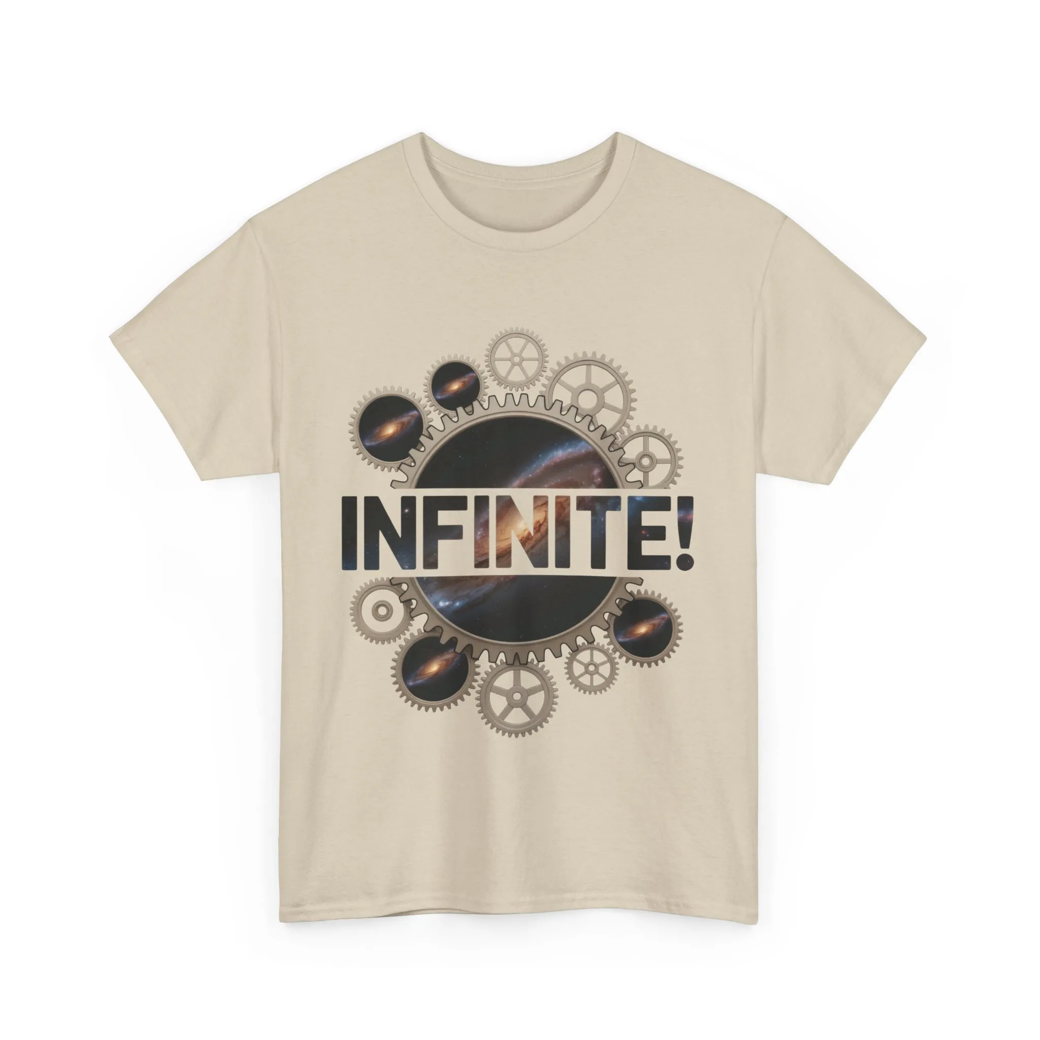 Steampunk Space Gears T-Shirt, Unisex Infinite Universe Graphic Tee, Cosmic Mechanical Design Tee for Sci-Fi & Engineering Lovers - Image 7