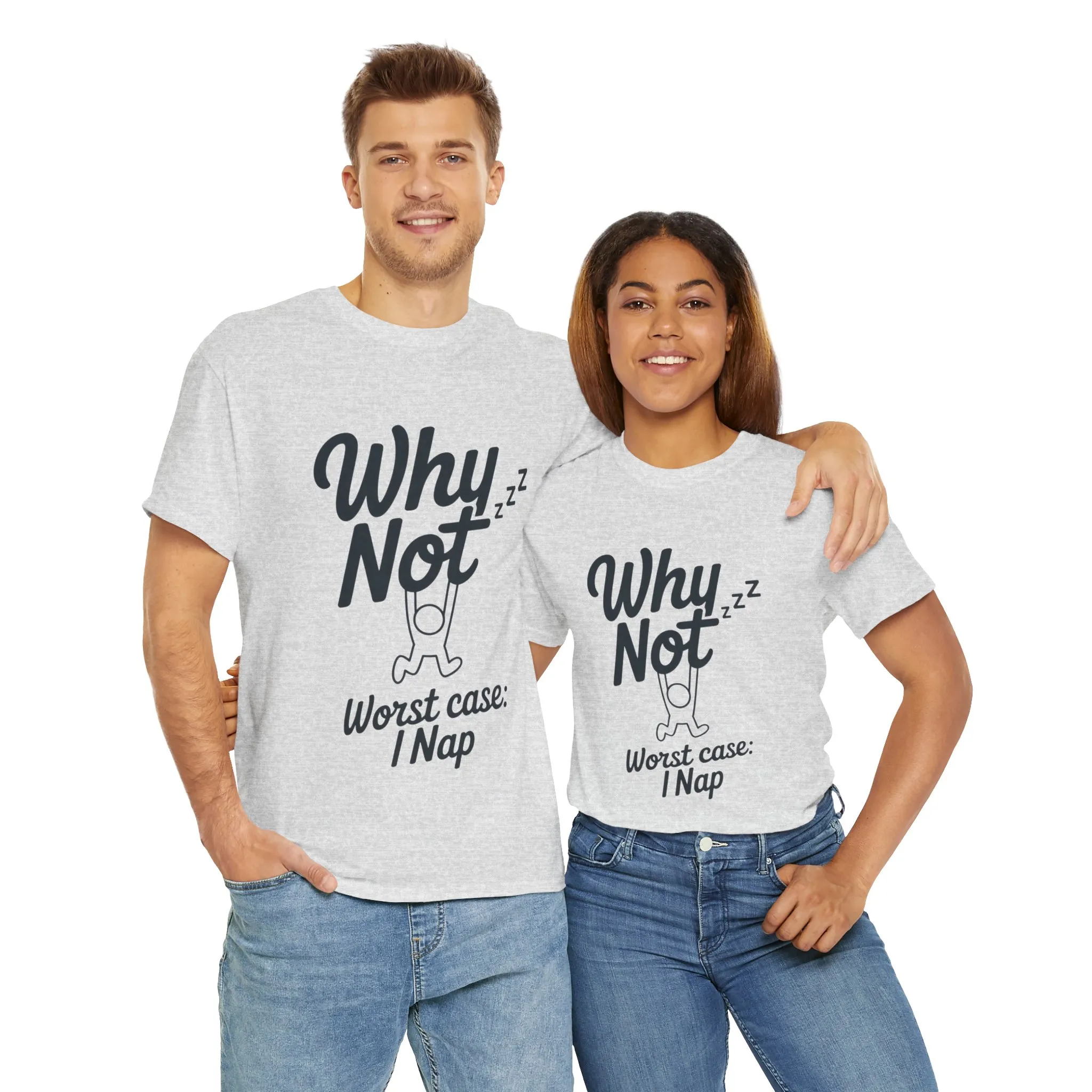 Why Not Quote T-Shirt, Bold Motivational Unisex Heavy Cotton Tee, Casual Statement Shirt, Minimalist Typography Gift Idea,Motivational Quote - Image 36