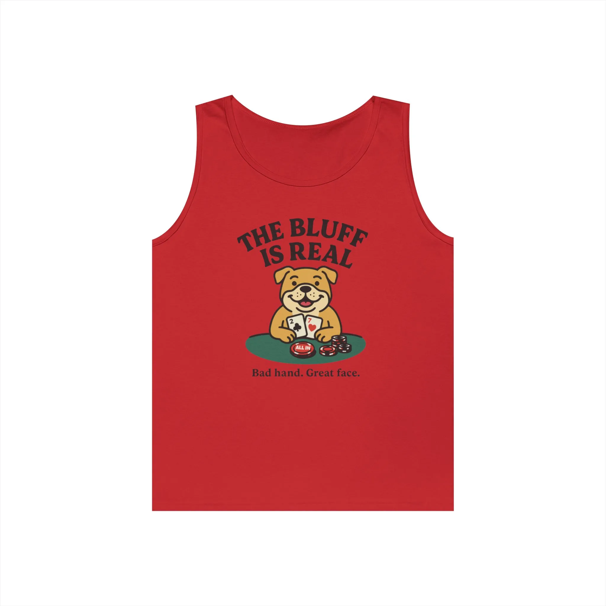 Funny Dog Poker Tank Top, The Bluff is Real Tee, Animal Lover Gift, Unisex Casino Humor Gift, Poker Night Apparel, Cute Pet Humor T-Shirt - Image 16