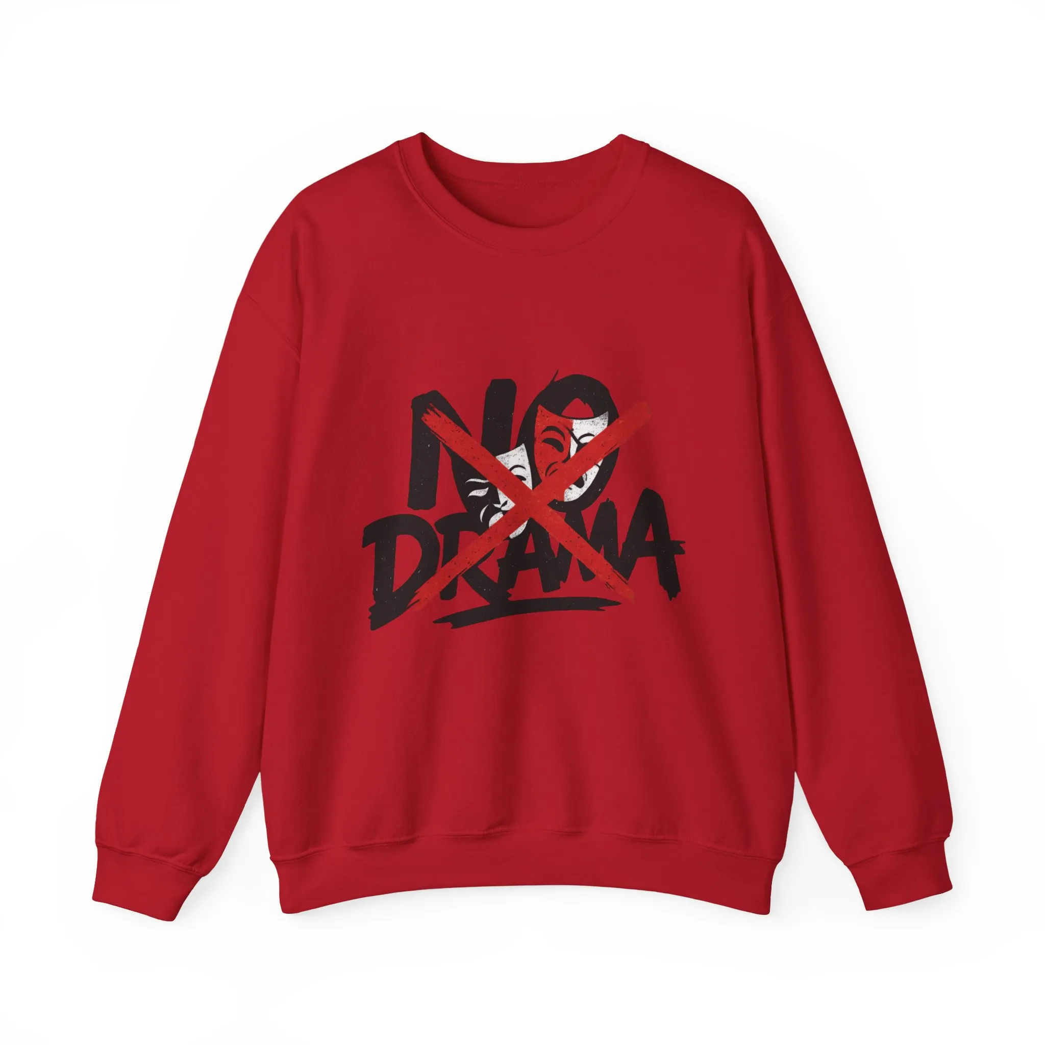 No Drama Crewneck Womens Sweatshirt, Cozy Sweatshirt, Relaxed Fit Pullover, Casual Gift for Friends, Everyday Comfort Apparel - Image 25