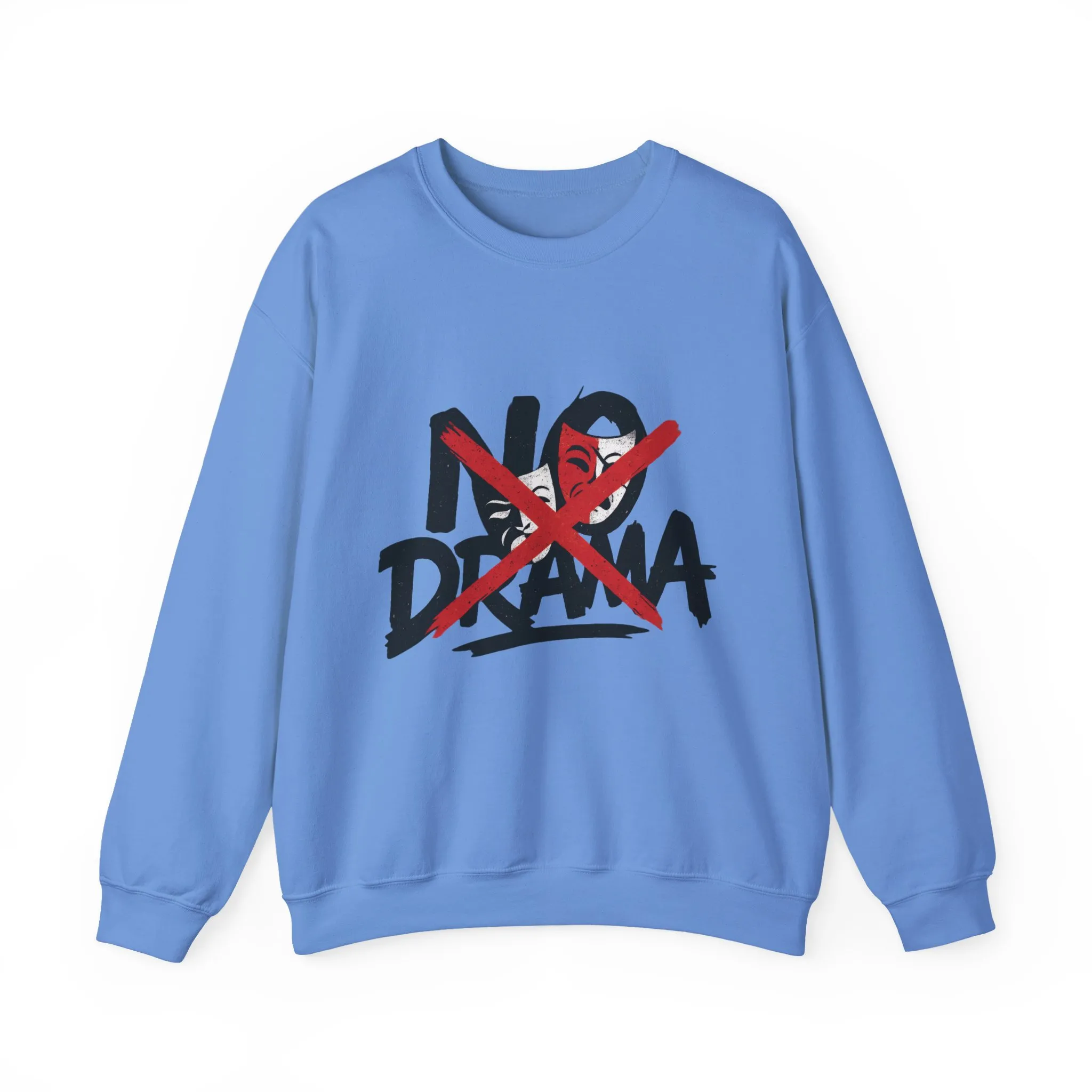 No Drama Crewneck Womens Sweatshirt, Cozy Sweatshirt, Relaxed Fit Pullover, Casual Gift for Friends, Everyday Comfort Apparel - Image 7