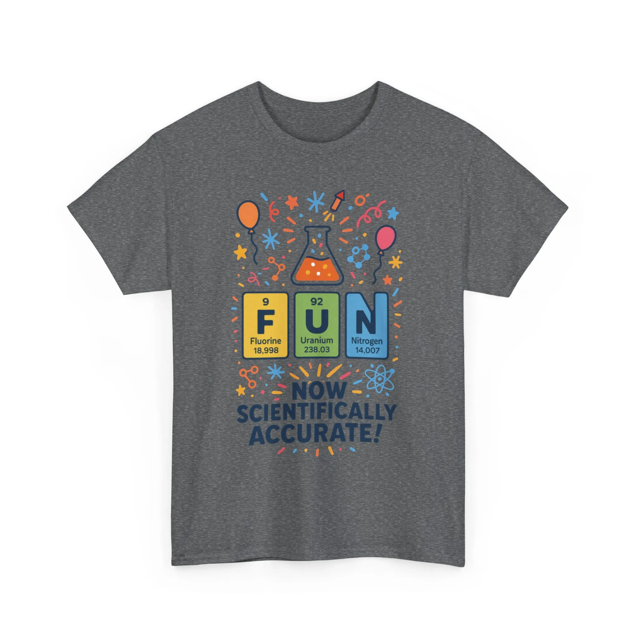 Fun Science Unisex Heavy Cotton Tee, Perfect for STEM Lovers, Gift for Science Teachers, FUN Periodic Table Tee,Nerdy Unisex Shirt - Image 8