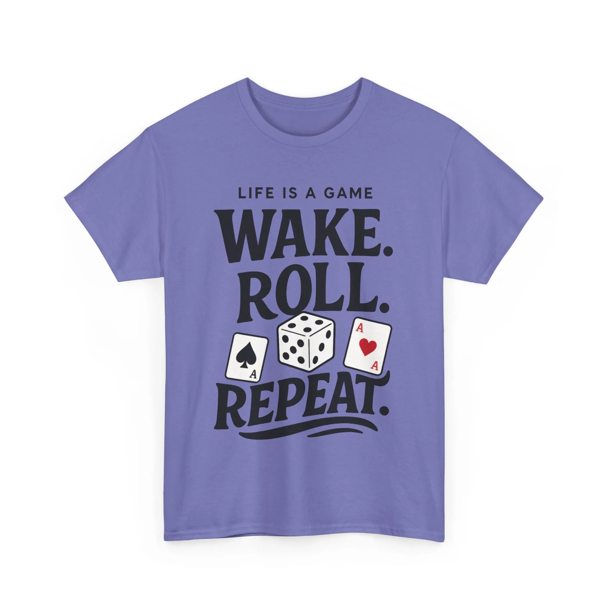 Game On Unisex Heavy Cotton Tee, Perfect for Gamers, Funny Dice & Cards Shirt, Unisex Gambling Gift, Birthday Celebrations - Image 29