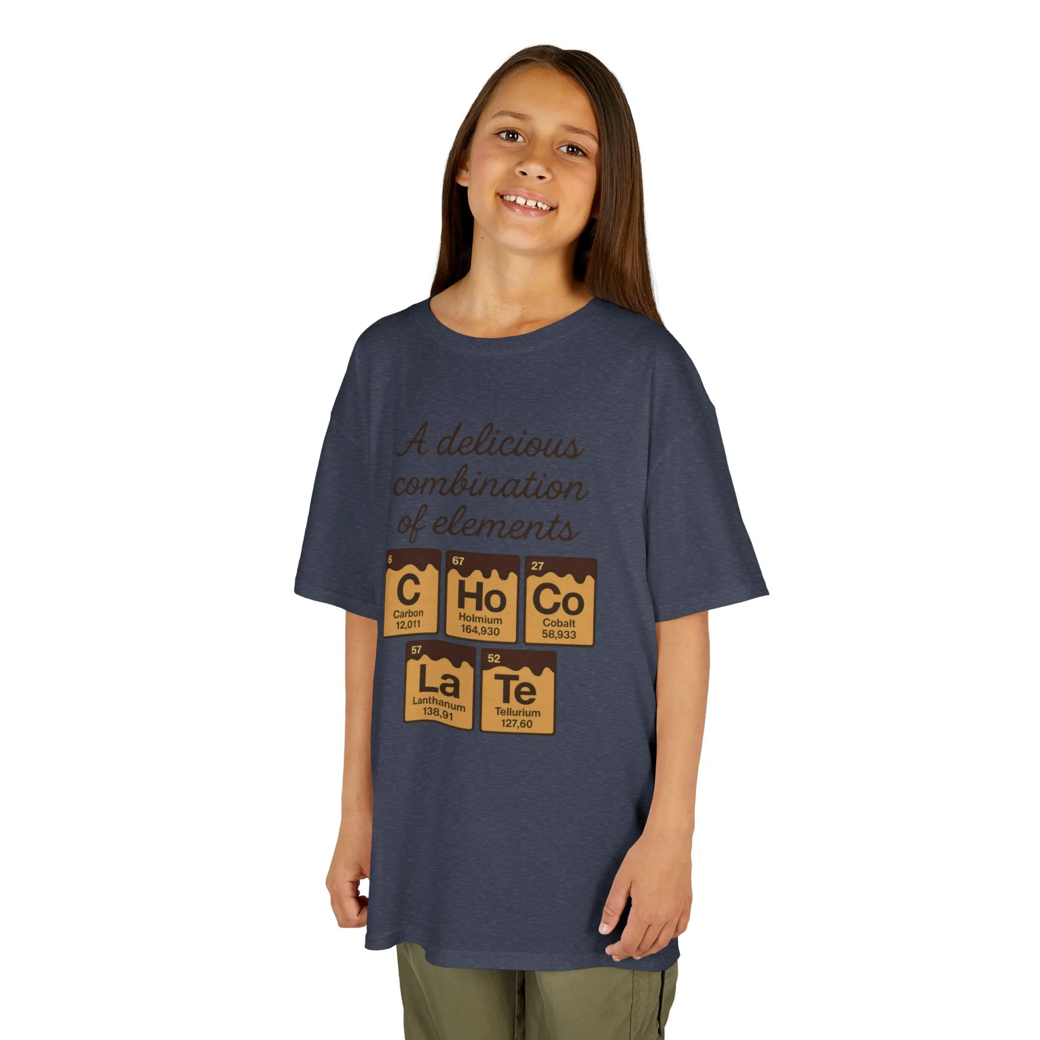 Funny Chocolate Science Young Girl T-Shirt, Choco-LaTe Element Shirt, Sweet Science Gift, Children's Gift, Birthday Party - Image 14