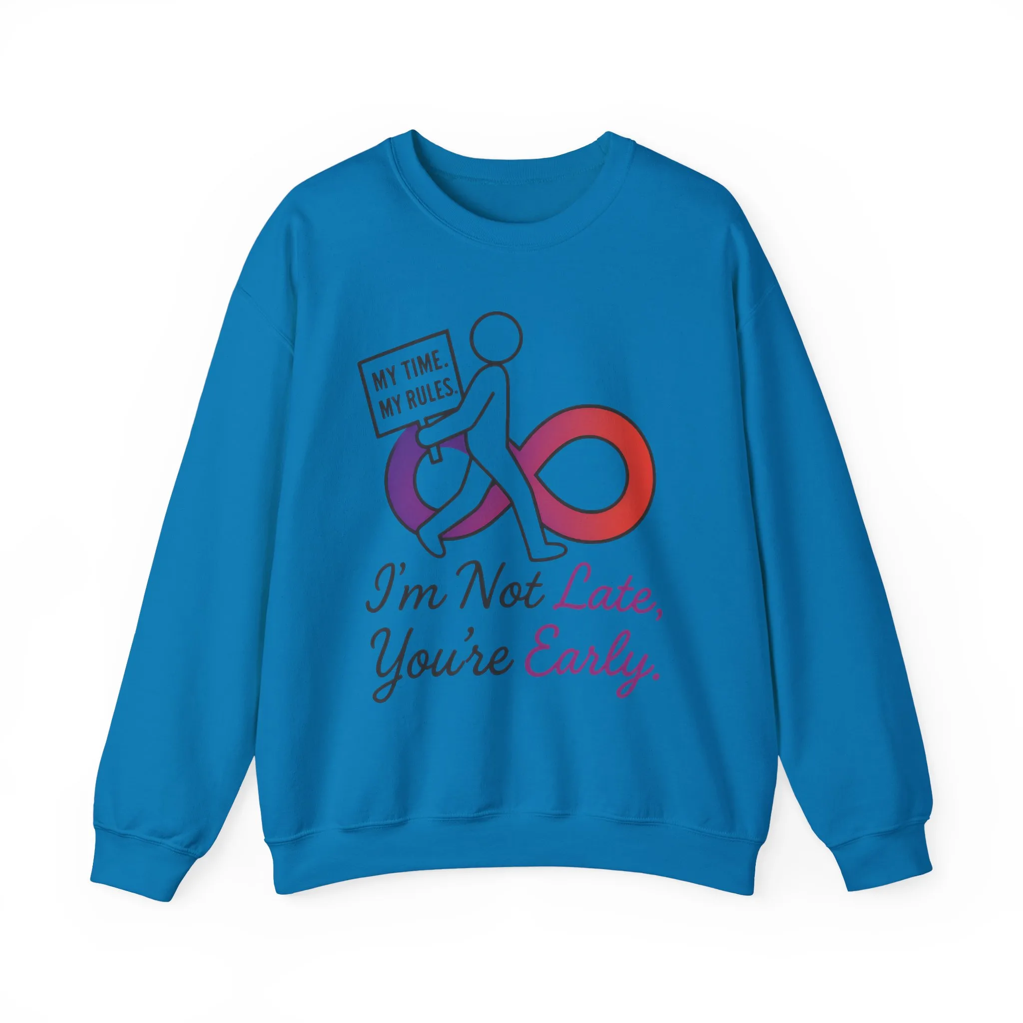 My Time, My Rules Funny Crewneck Sweatshirt, Womens Pullover, Gift for Her, Birthdays, Humor Clothing, Casual Style - Image 22
