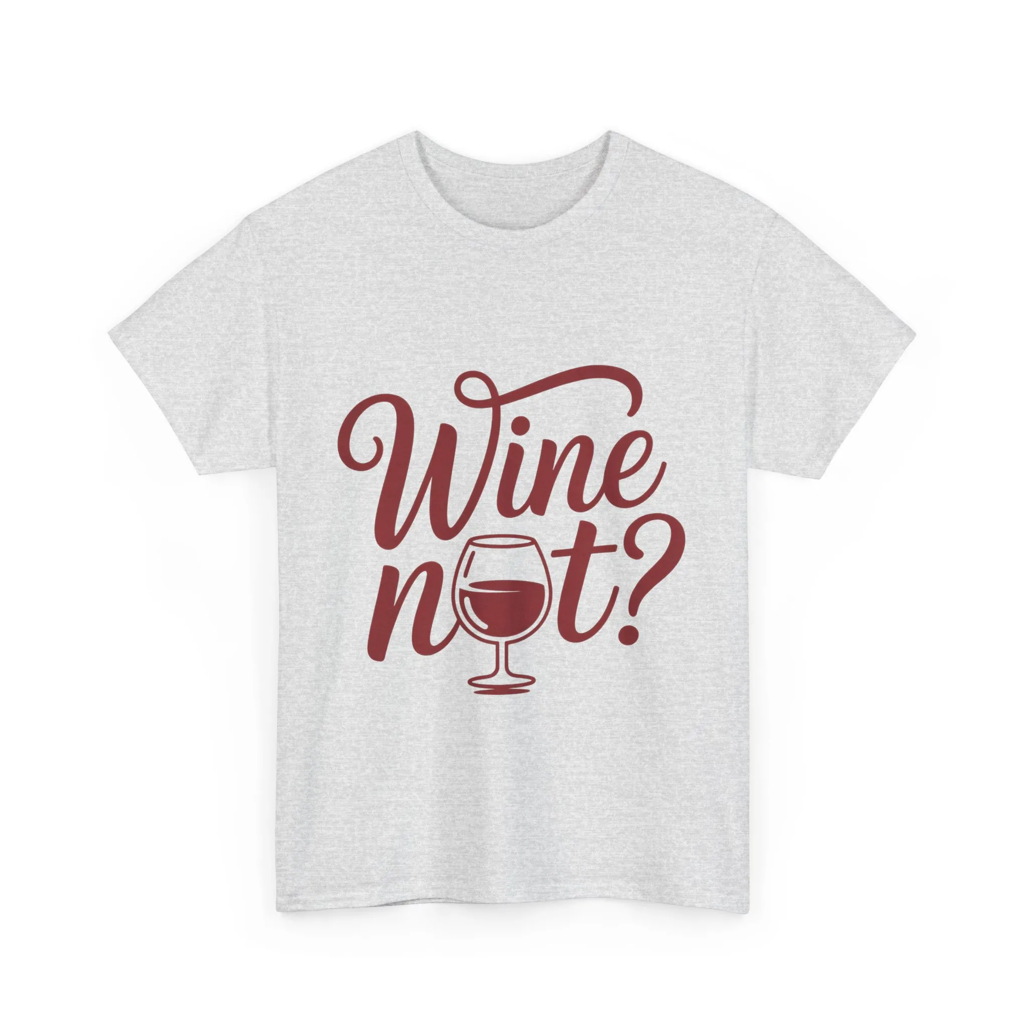 Funny Wine Lover Shirt, Wine Not Graphic Tee, Unisex Heavy Cotton T-Shirt, Pun Shirt for Wine Drinkers & Party Vibes, Gift for Wine-tasting - Image 5