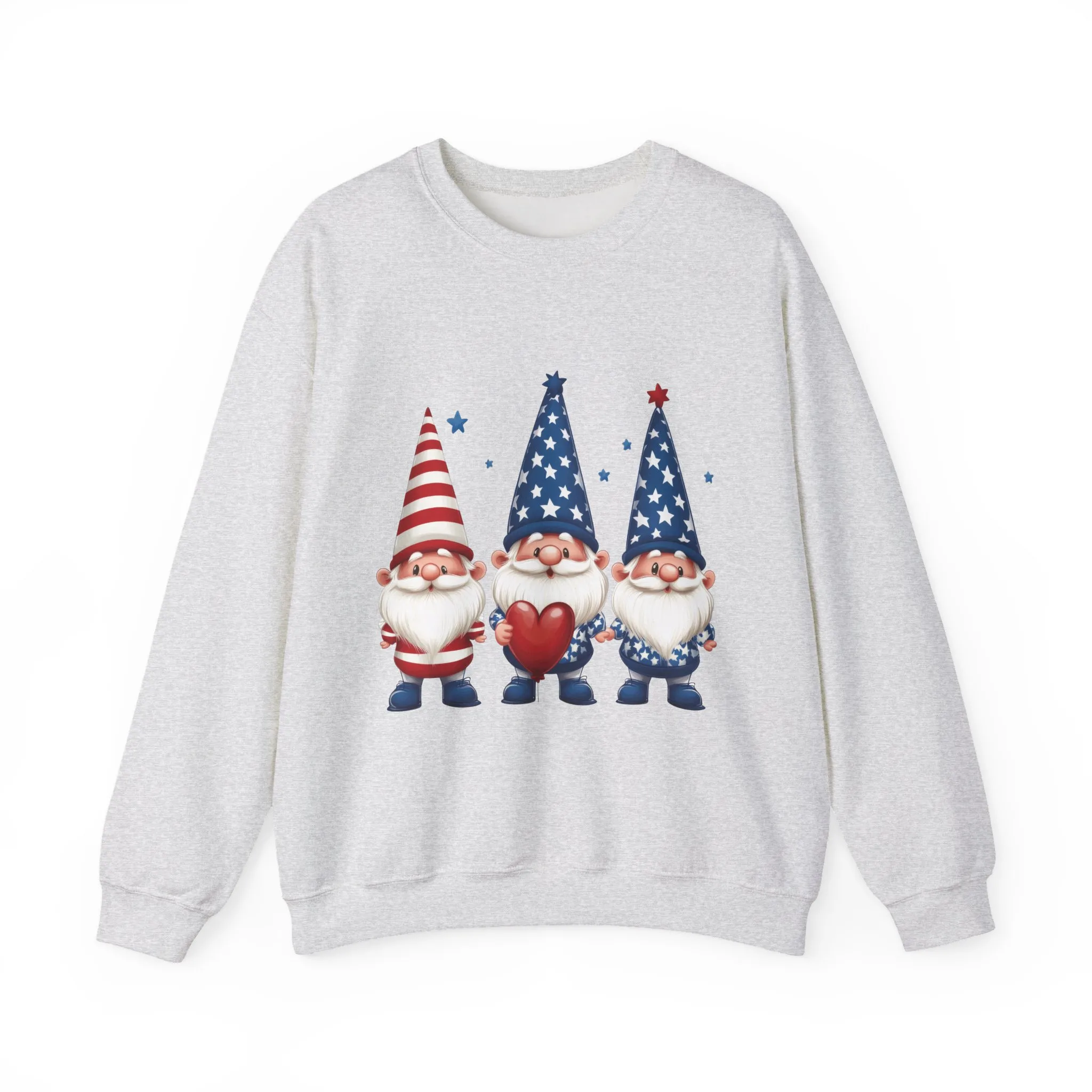 Patriotic Gnome Sweatshirt, Cozy Casual Wear for Independence Day, Gift for Gnome Lovers, 4th of July Apparel, All-Year Comfort - Image 7