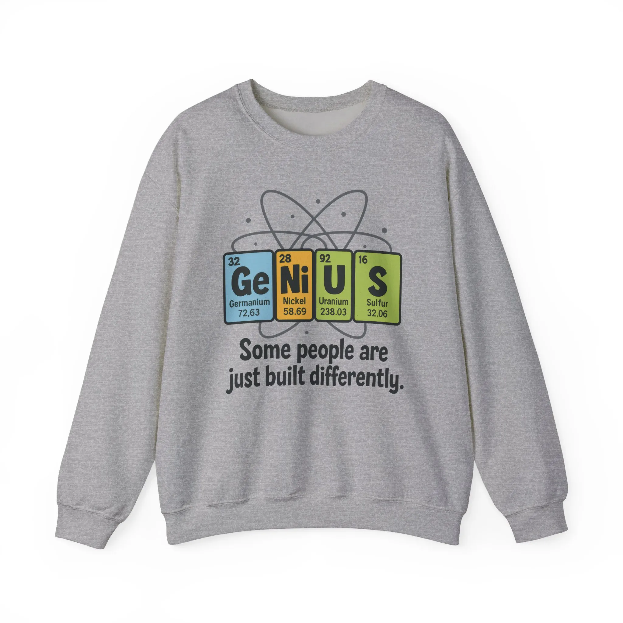Funny Womens Science Sweatshirt, Genius Periodic Table Pullover, Nerdy Chemistry Gift for Her, Funny Gift for Nerds, Science Geek Apparel - Image 7