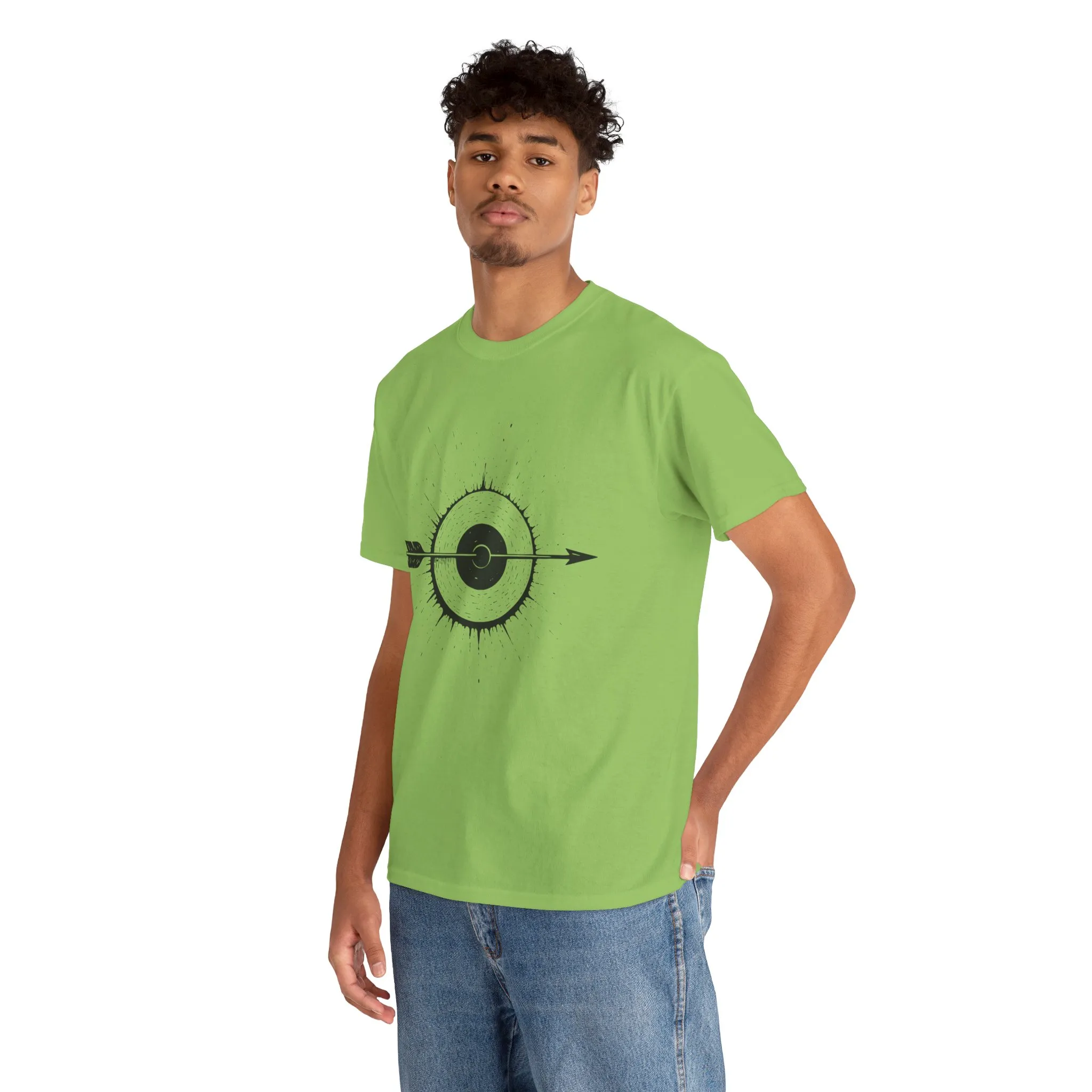 Artistic Arrow Graphic Unisex Cotton Tee, Motivational Shirt, Casual Wear, Gift for Him/Her, Trendy Fashion - Image 18