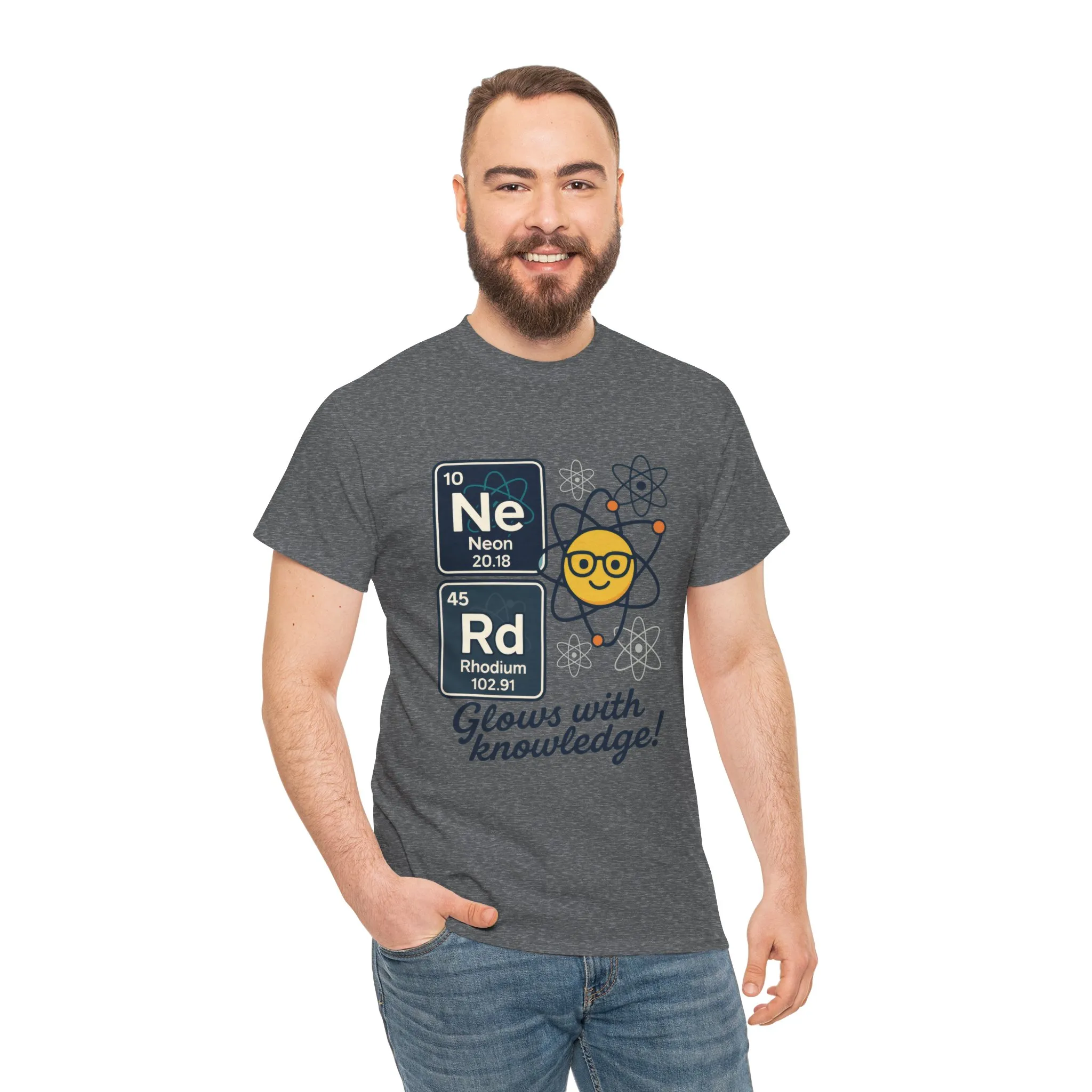Funny Mens Nerd T-Shirt, NeRd Periodic Table Shirt, Glowing Knowledge Tee, Science Lover Gift, Chemistry Shirt, STEM Apparel, Science Tee - Image 17