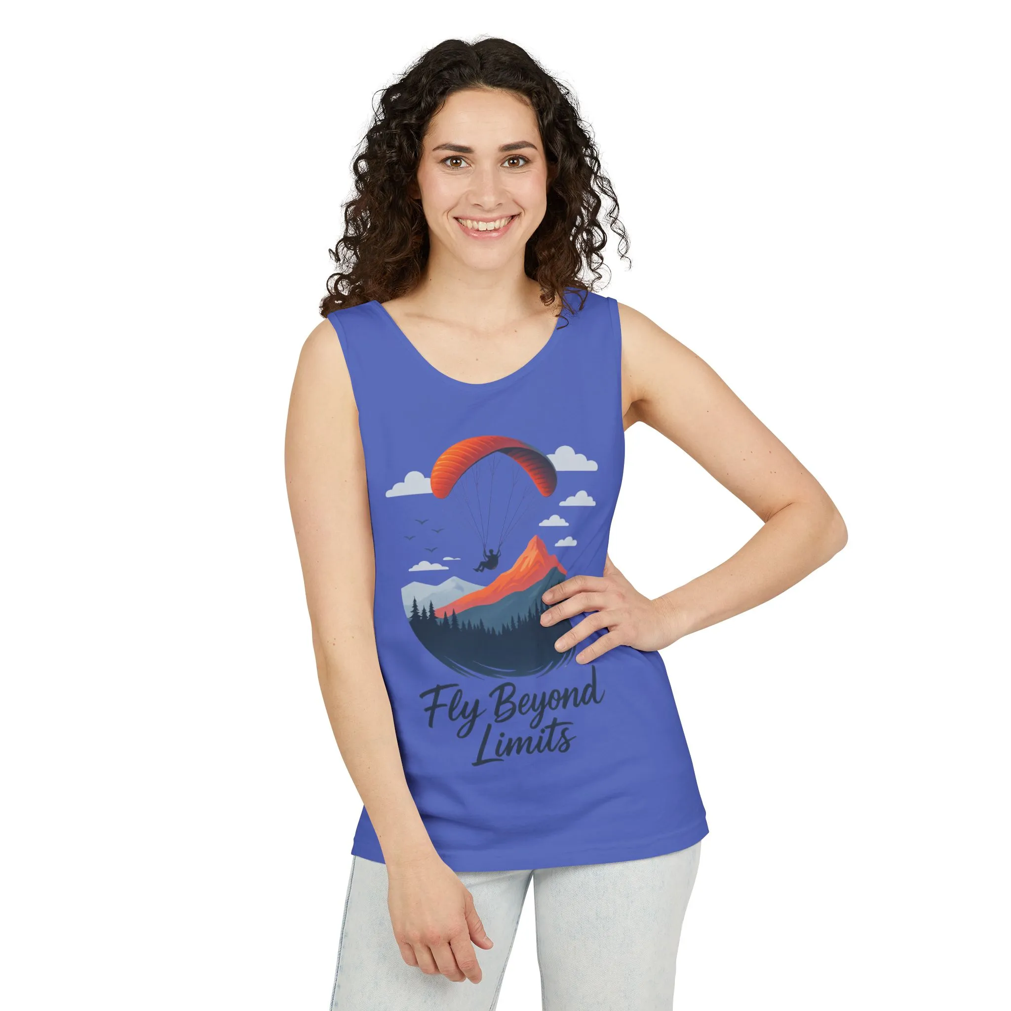 Adventure-Inspiring Fly Beyond Limits Unisex Tank Top, Summer Casual Wear, Outdoor Enthusiast Gift, Travel Apparel, Motivational Gift - Image 37