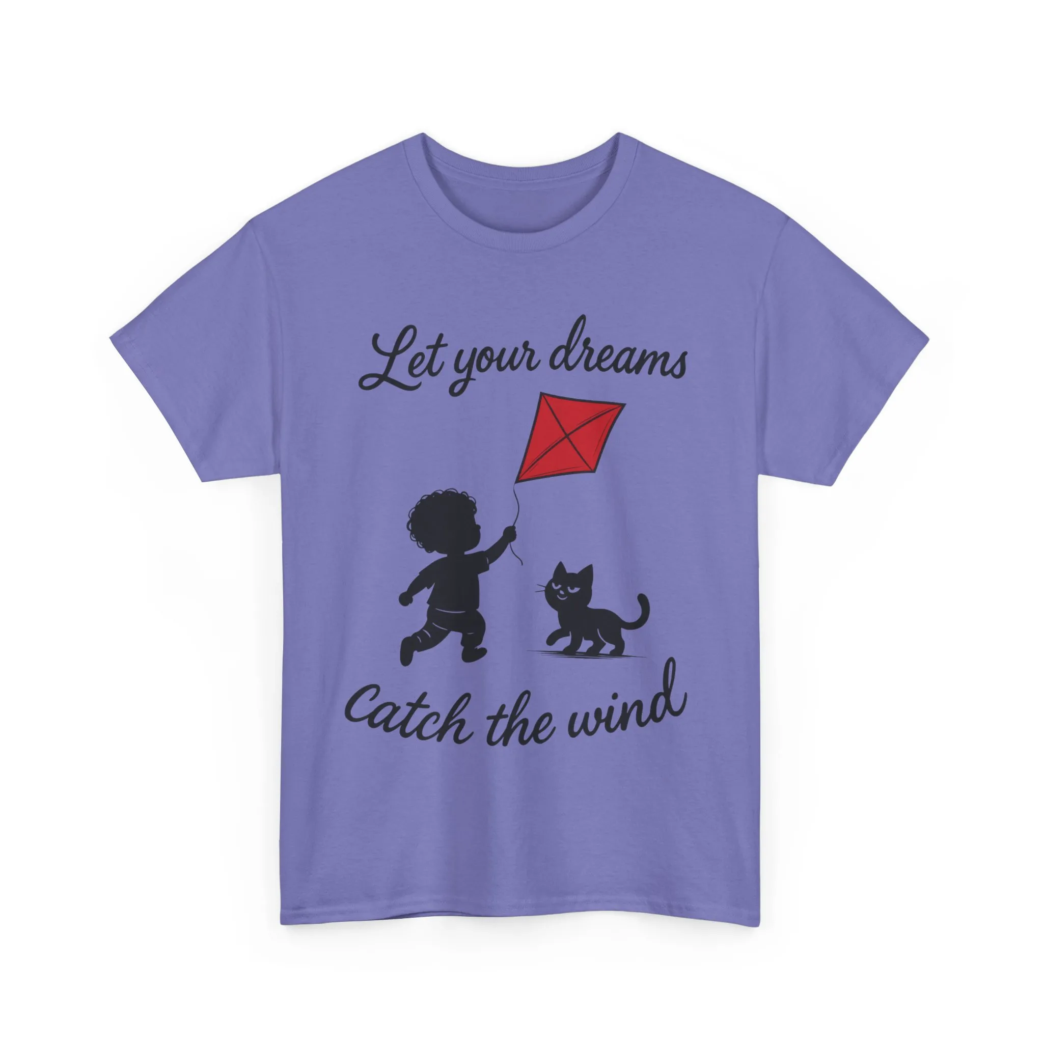Cute Kid and Cat Design T-Shirt, Playful Gift for Cat Lovers, Summer Style, Cat Lover T-Shirt, Gift for Cat Owners, Women's Cotton T-Shirt - Image 22