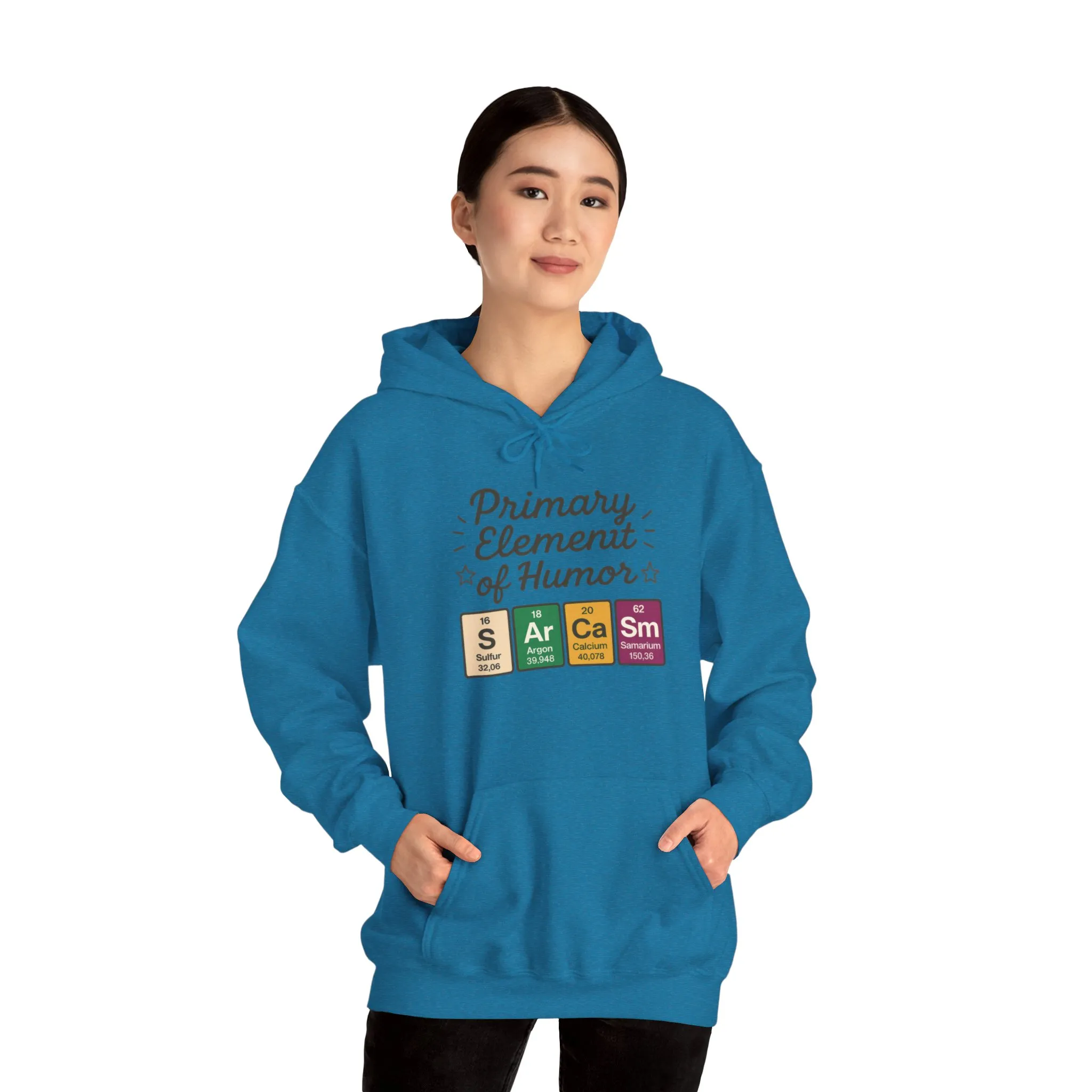 Sarcasm Hoodie for Women, Funny Chemistry Hoodie, Primary Element of Humor Science Sweatshirt, Nerdy Gift for Her - Image 48