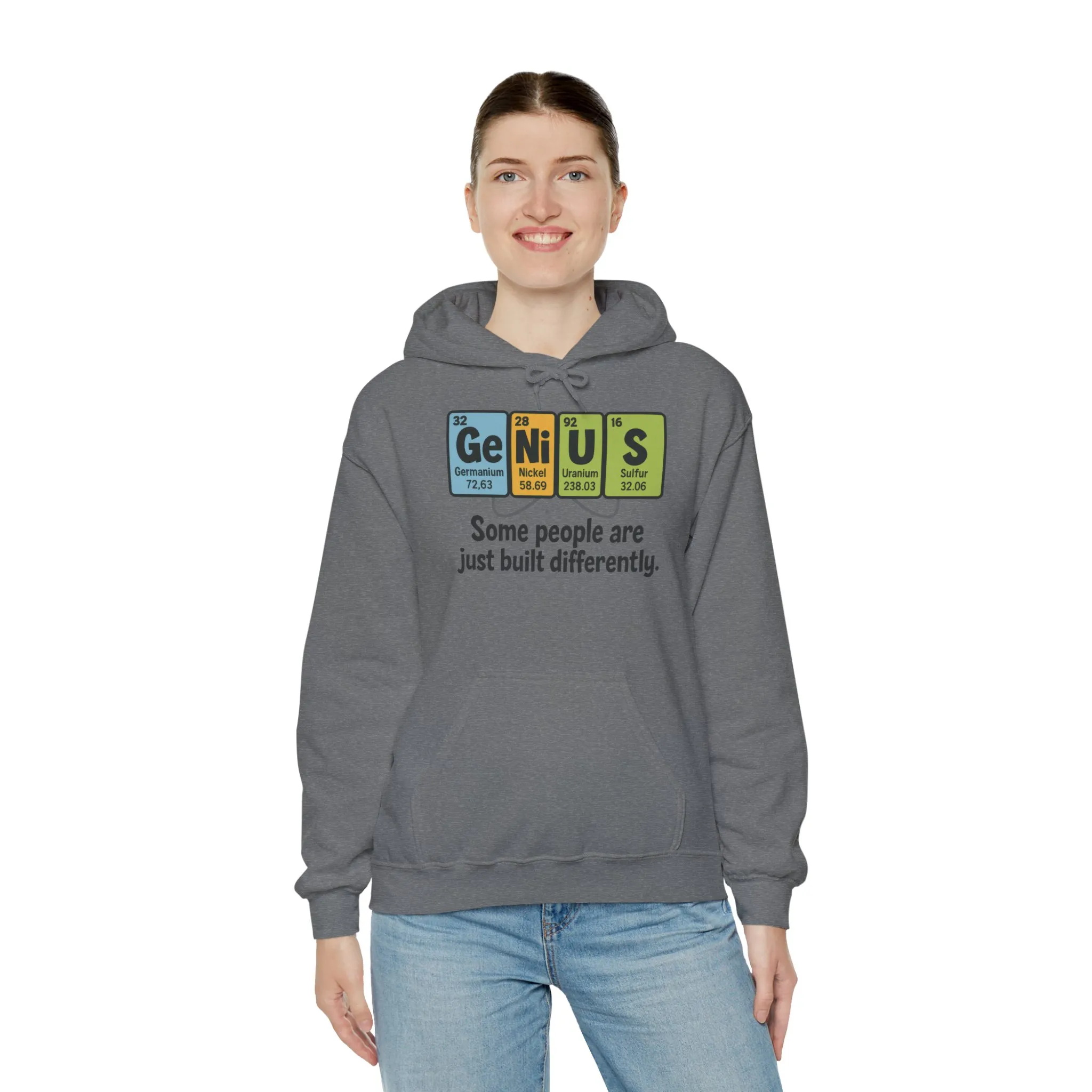 Funny Womens Genius Hoodie, Periodic Table Science Pullover, Nerdy Chemistry Sweatshirt for Her, Science Lover Apparel, Funny Chemistry Gift - Image 30
