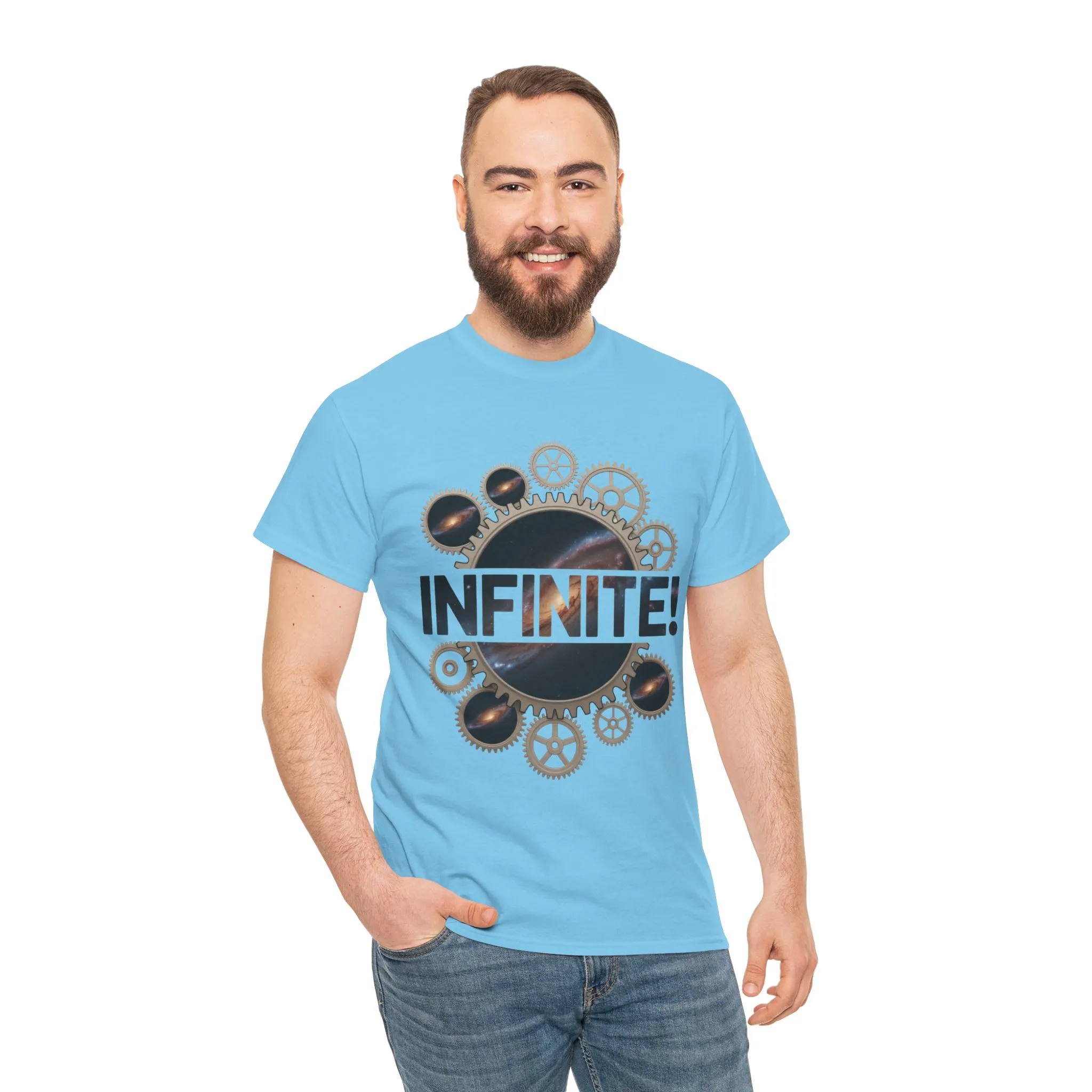 Steampunk Space Gears T-Shirt, Unisex Infinite Universe Graphic Tee, Cosmic Mechanical Design Tee for Sci-Fi & Engineering Lovers - Image 20
