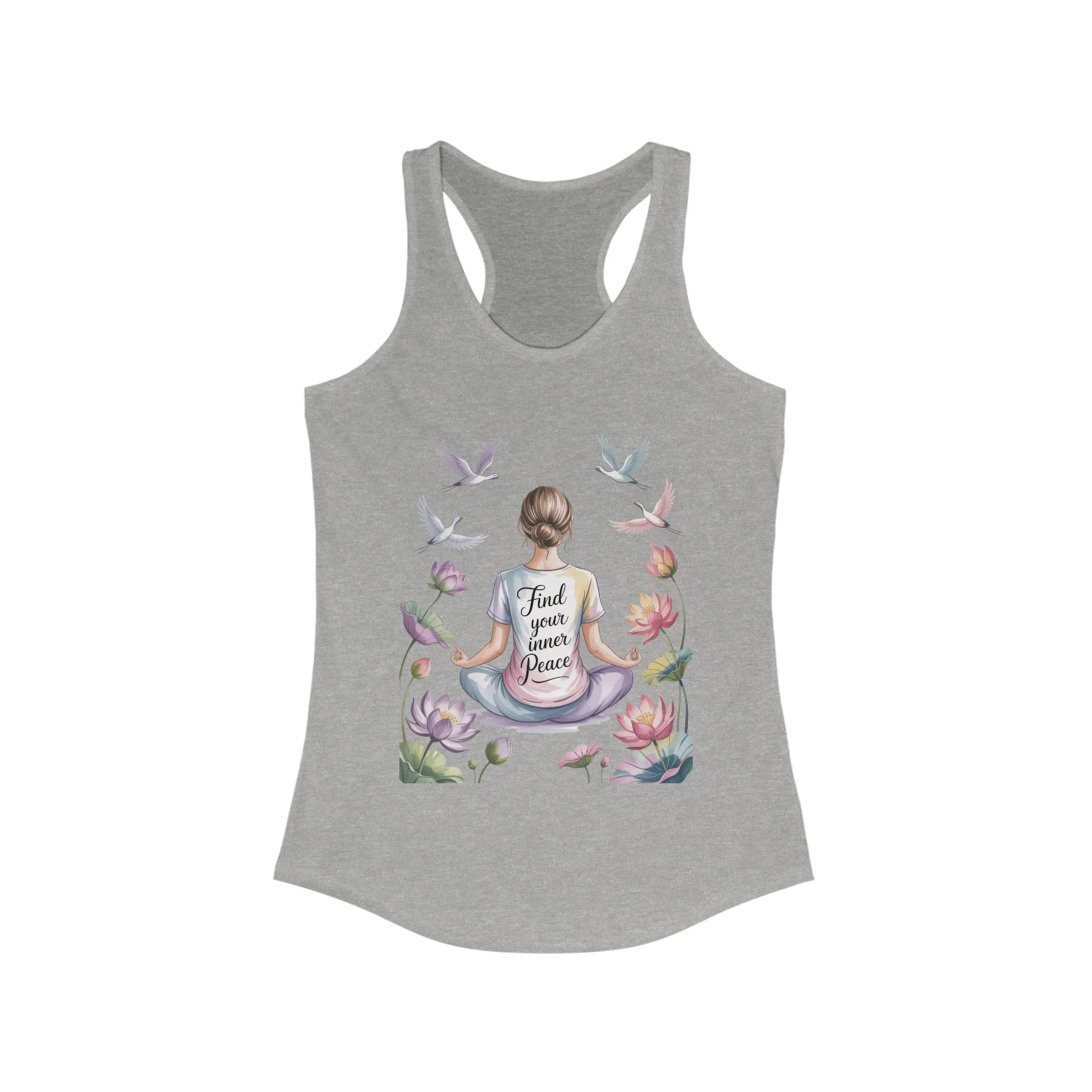 Meditation Racerback Womens Tank, Trust Your Inner Voice Shirt, Yoga Apparel, Mindfulness Gift, Inspirational Workout Top - Image 7