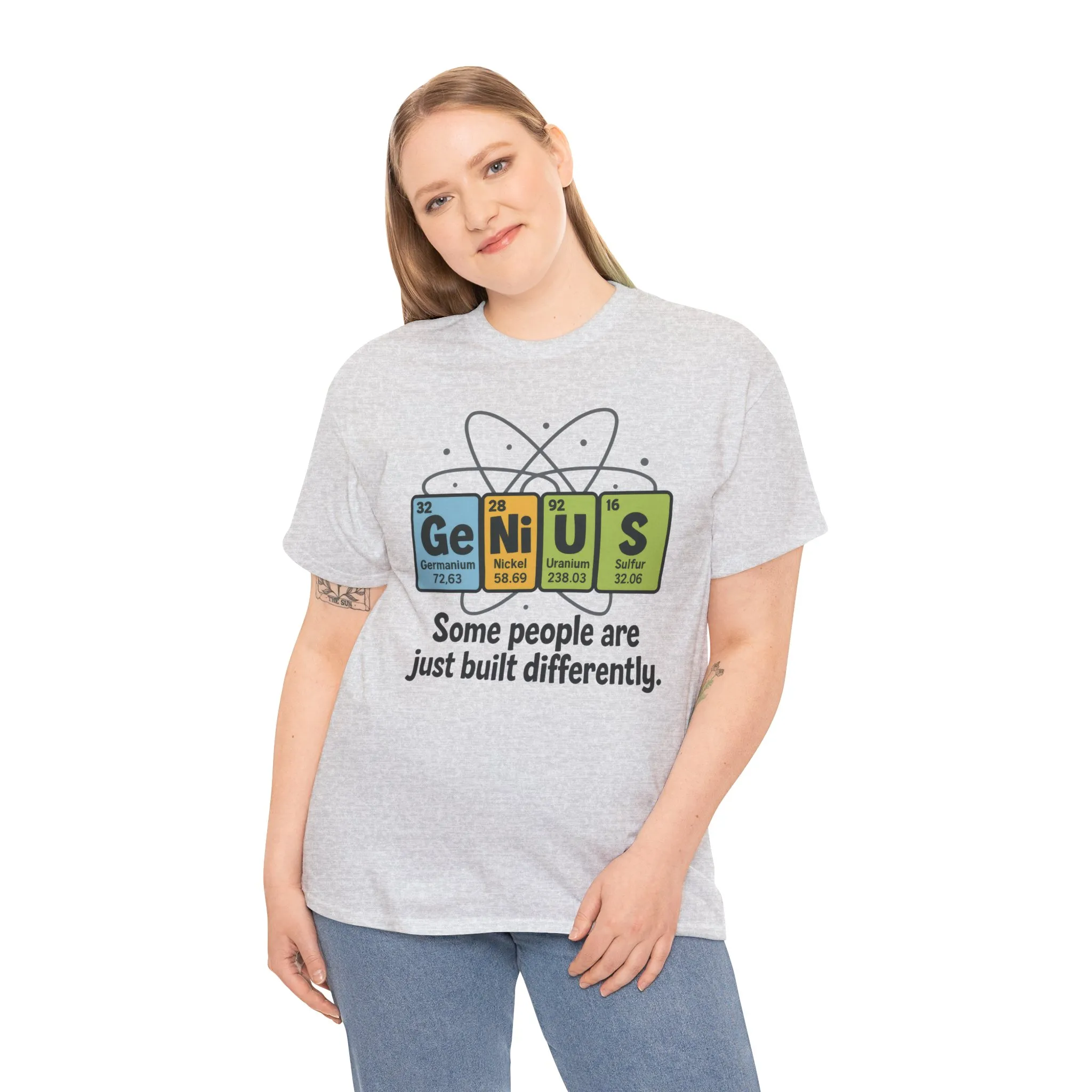 Funny Womens Genius T-Shirt, Periodic Table Nerd Shirt, Science Humor Tee, Gift for Nerds, Science Lovers Gift, Genius Science Tee - Image 6