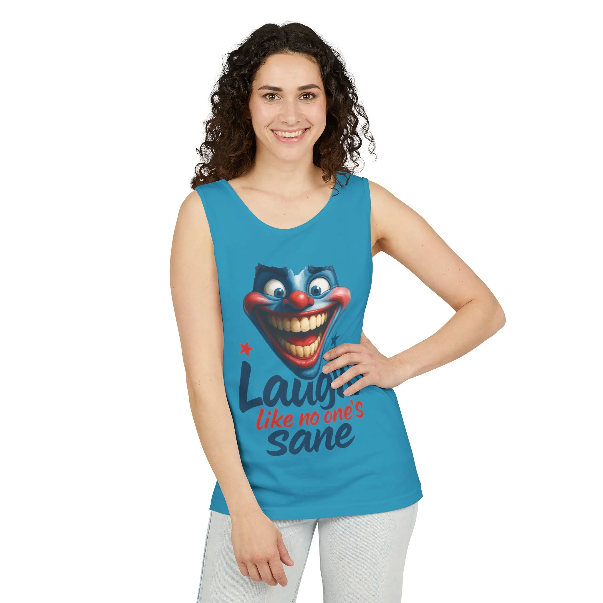 Laugh Out Loud Unisex Tank Top, Funny Graphic Top, Humor Shirt, Summer Apparel, Gift for Clowns, Party Wear - Image 18