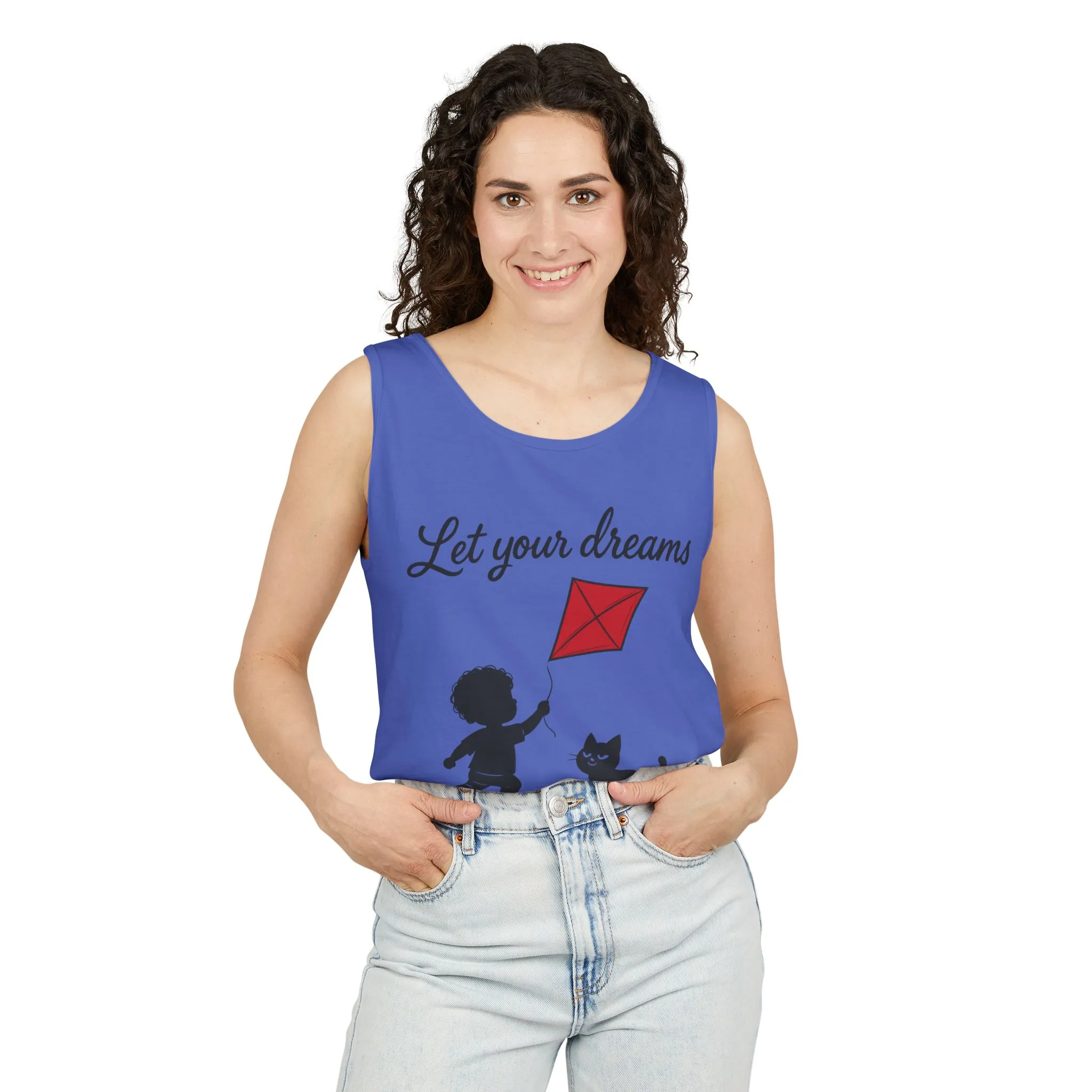 Dream-Catching Tank Top - Lightweight, Womens, Inspirational Graphic Tee, Summer Wear, Perfect Gift for Kids & Families - Image 44