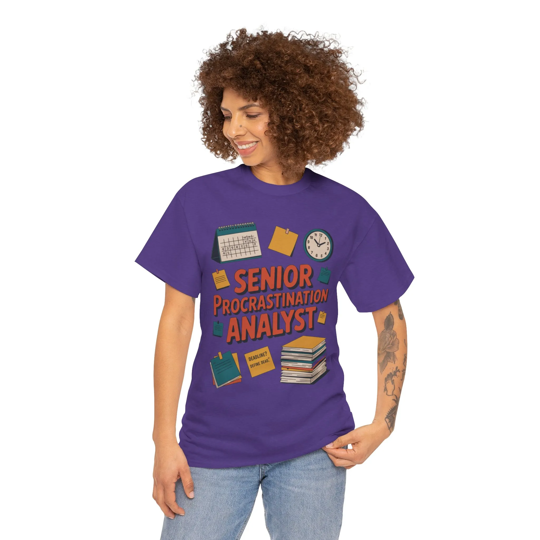 Senior Procrastination Analyst Tee, Funny Office Shirt, Gift for Graduates, Motivation T-Shirt, Humor Apparel, Job Humor Clothing - Image 21