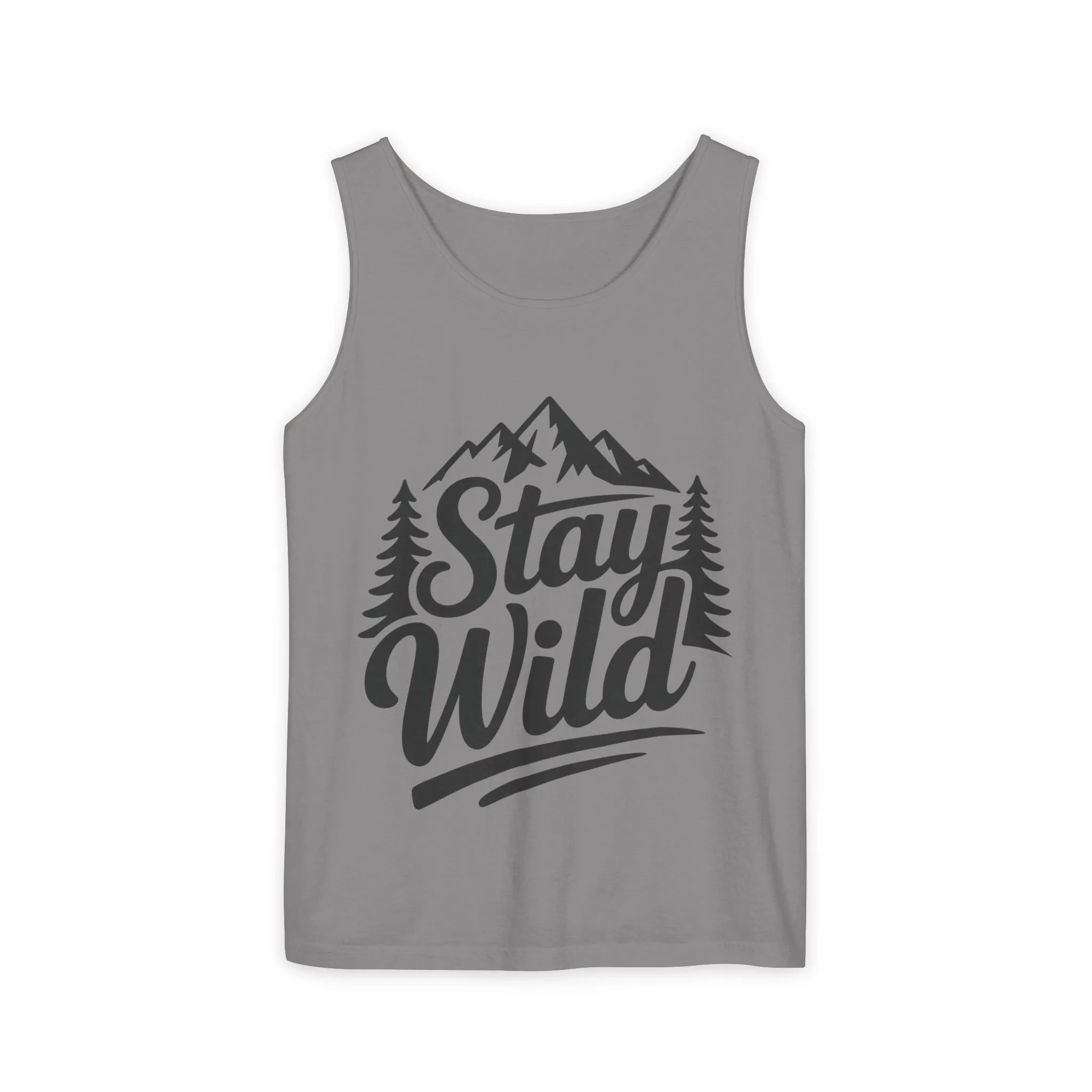 Stay Wild Garment-Dyed Mens Tank Top, Boho Summer Top, Adventure Shirt, Nature Lover Apparel, Gift for Hikers, Outdoor Clothing - Image 31