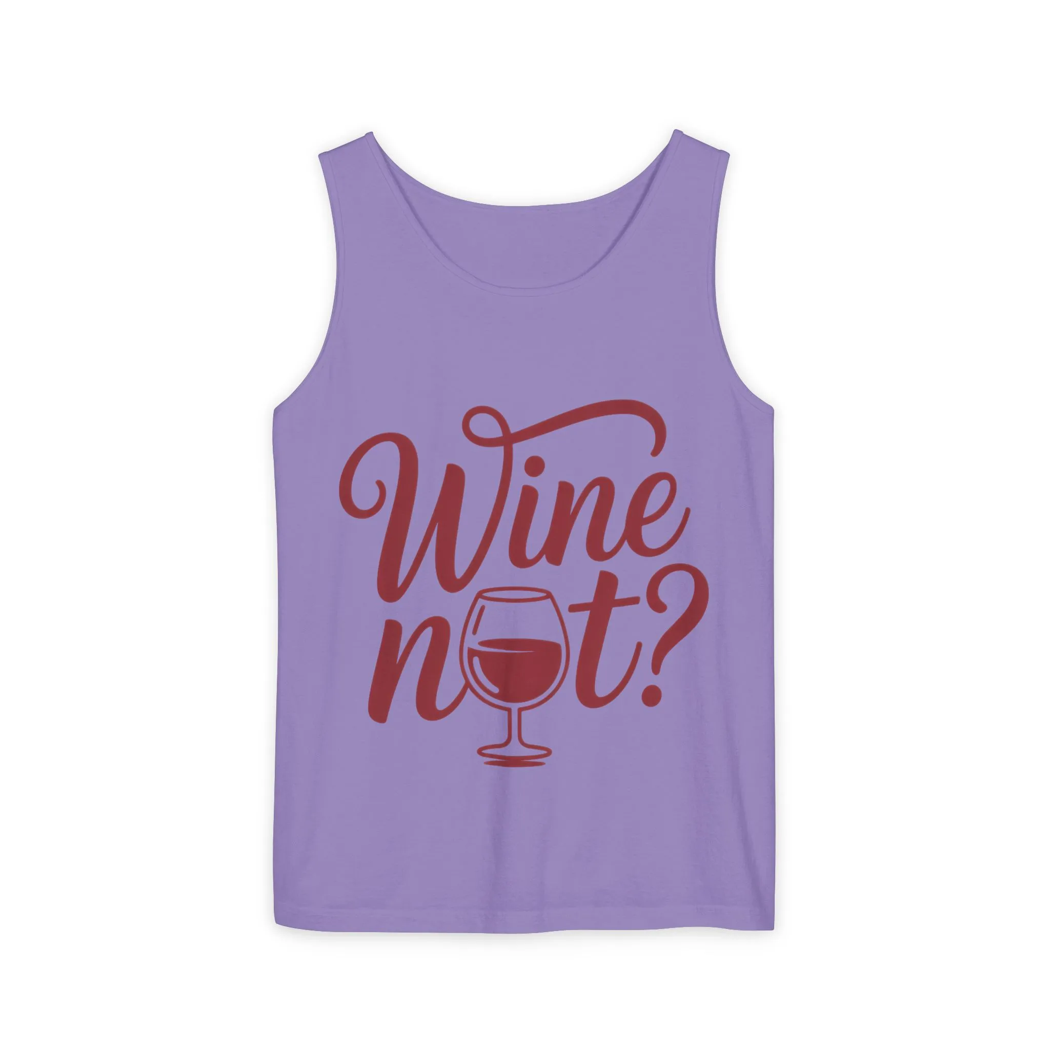 Unisex Garment Tank Top, Wine Not? Tank Top - Perfect for Summer Parties, Wine Lovers, Gifts, Casual Wear, or Vacations - Image 29