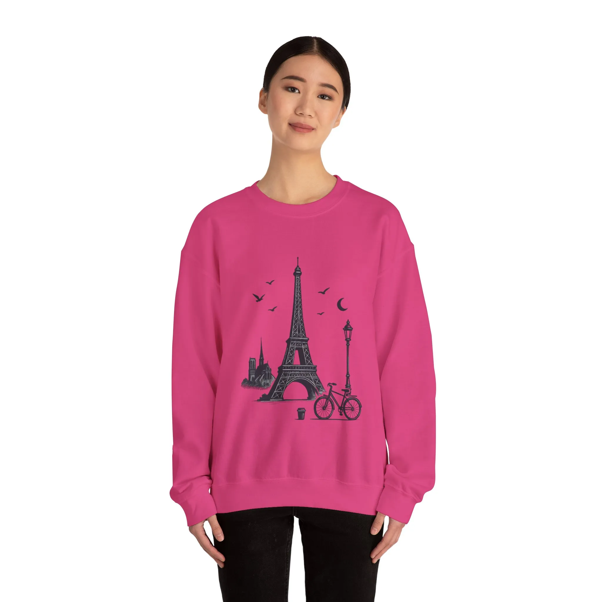 Vintage Parisian Crewneck Sweatshirt, Eiffel Tower Sweater, Cozy Travel Gift, Unisex Fashion, Casual Paris Sweatshirt - Image 36