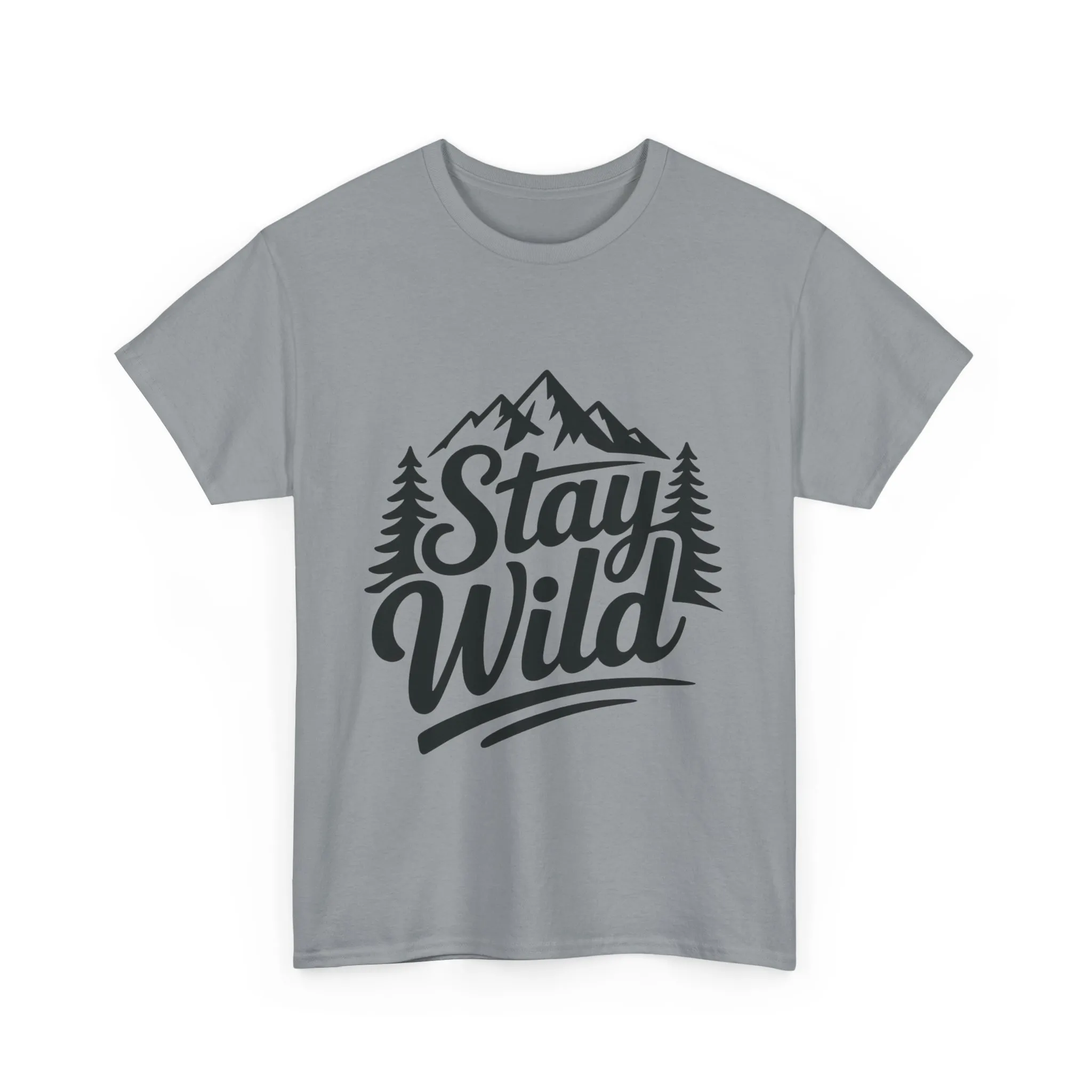 Stay Wild Adventure Tee, Unisex Heavy Cotton Tee for Nature Lovers, Camping, Hiking, Gifts for Outdoorsy Friends, Nature Graphic Tee - Image 16
