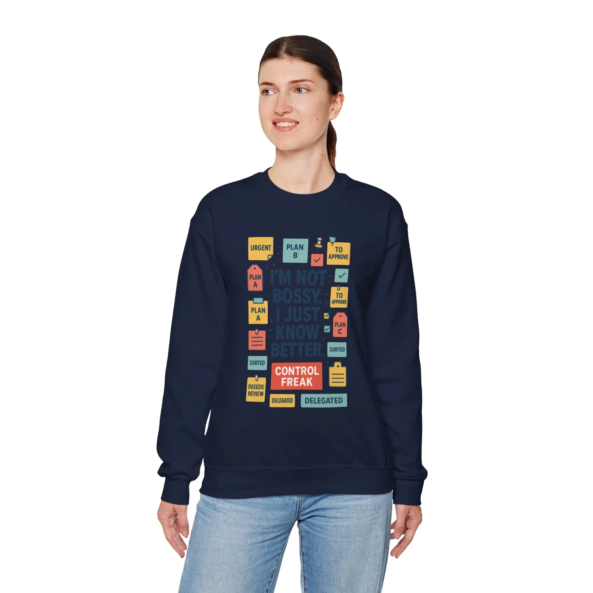 Funny Womens Control Freak Sweatshirt, Bold Sarcastic Quote Pullover, Ideal Gift for Bossy Friends, Funny Womens Sweatshirt - Image 33