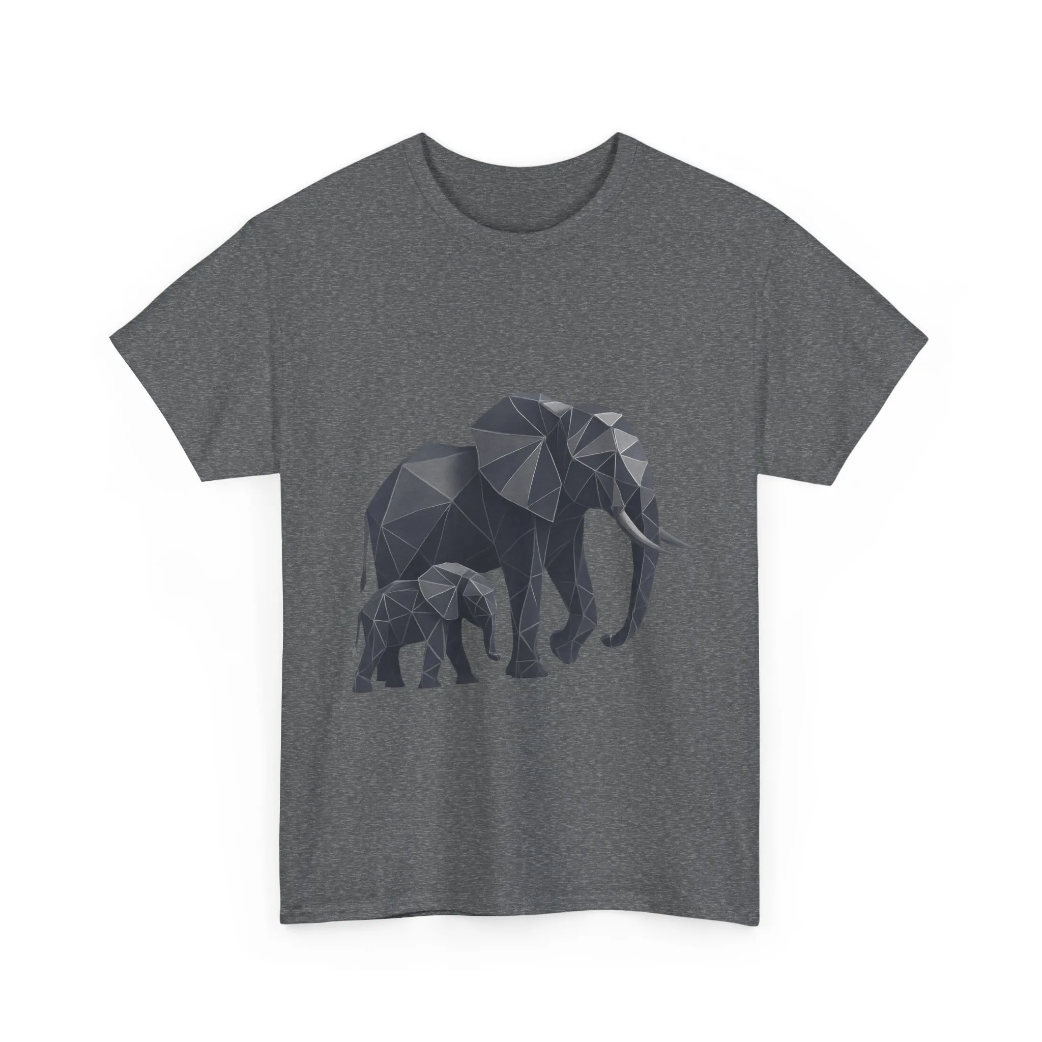 Geometric Elephant Tee - Minimalist Art Shirt, Nature Lover Gift, Animal Print T-Shirt, Unisex Cotton Tee, Eco-Friendly Wear - Image 13