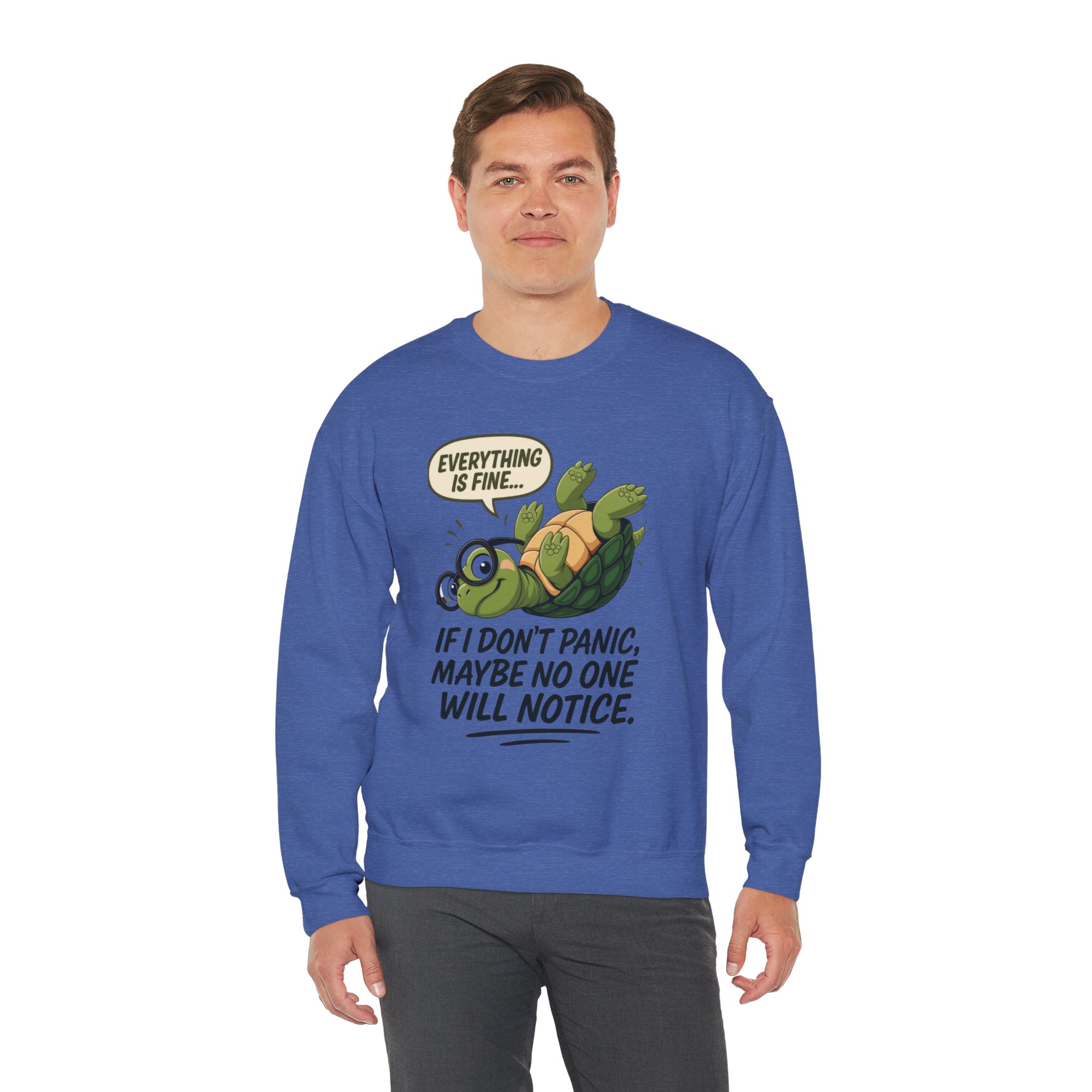 Casual Humor Unisex Sweatshirt, Perfect Gift for Anxiety Relief, Social Anxiety Joke, Quirky Graphic Sweatshirt, Introvert Humor Gift - Image 53
