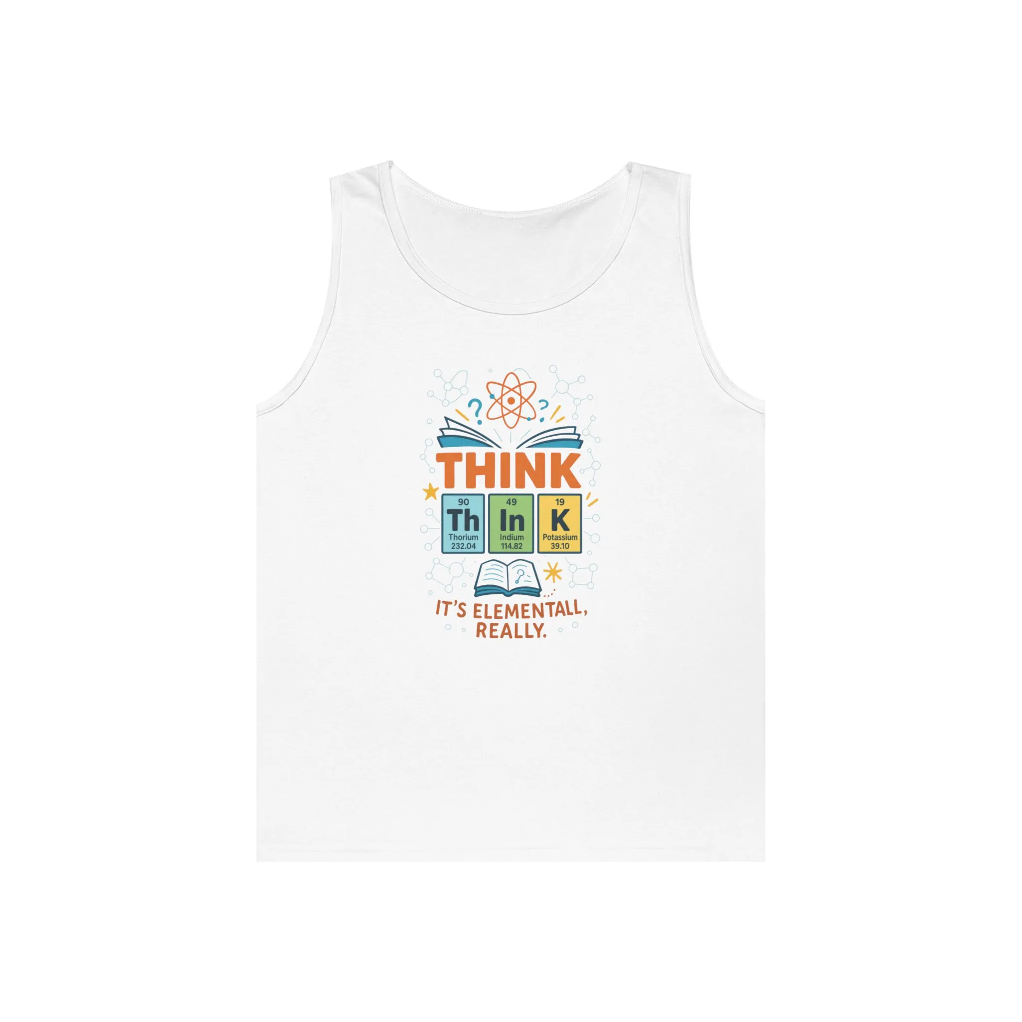 Think Tank Top for Men, Nerdy Chemistry Shirt, Periodic Table Funny Science Tank, Geeky STEM Gift for Him, Science Lovers Gift - Image 25