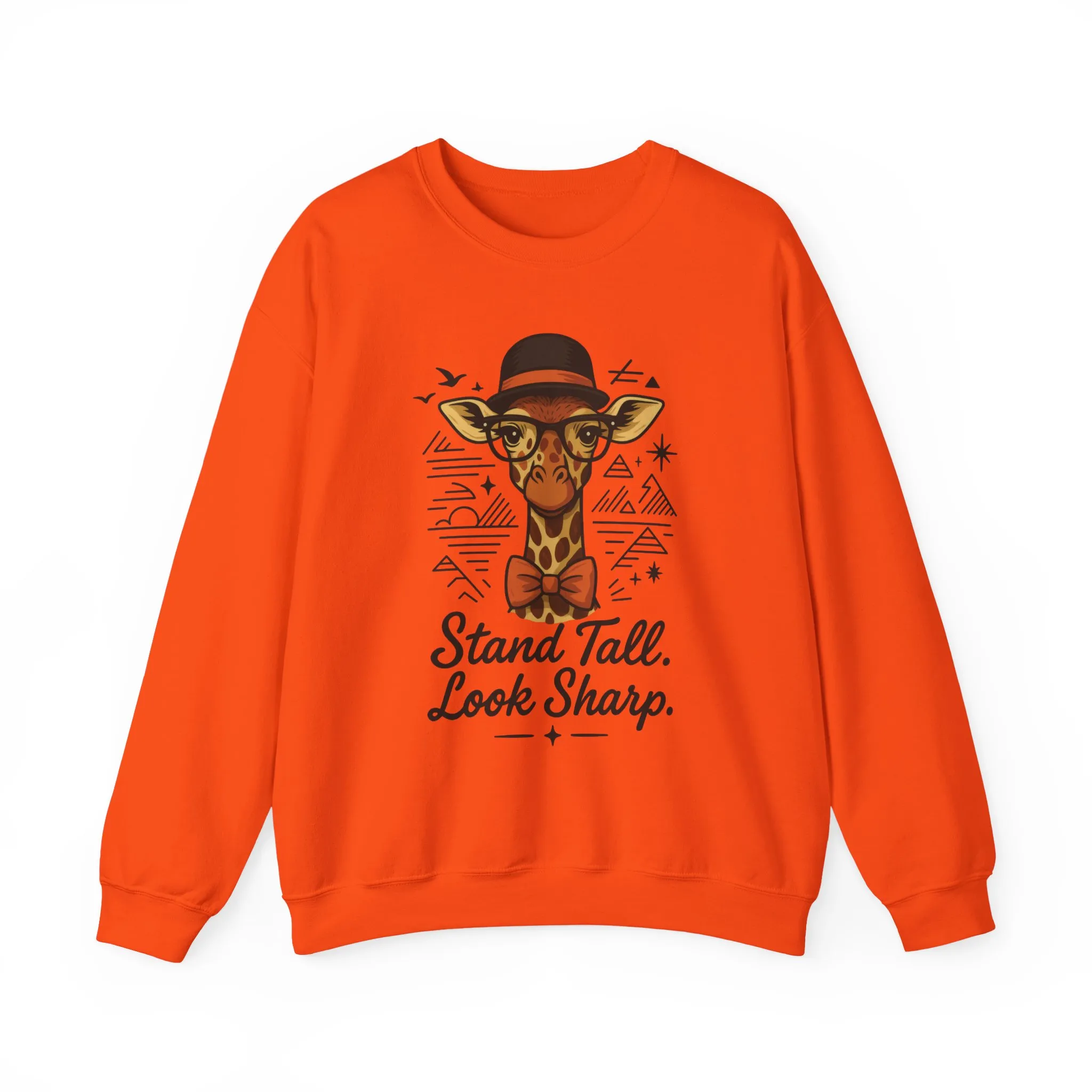 Stylish Giraffe Sweatshirt - Stand Tall, Look Sharp, Unisex Sweater for Animal Lovers, Cozy Gift, Fun Fashion for All Seasons - Image 9