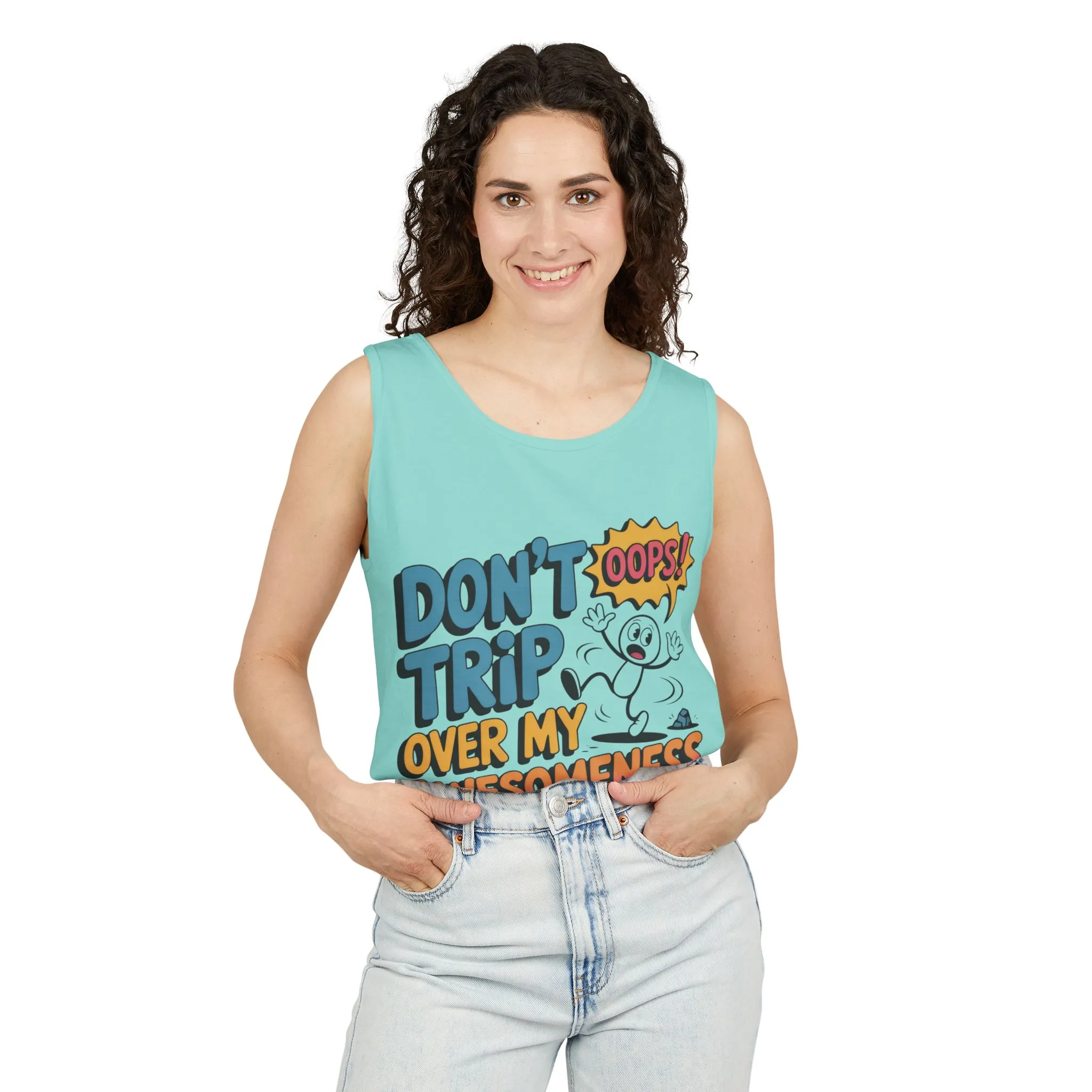Funny Graphic Tank Top, Don't Trip Over My Awesomeness Tank, Womens Cotton Tank for Casual Wear, Gift for Friends, Birthday Gift, Humor Tee - Image 11