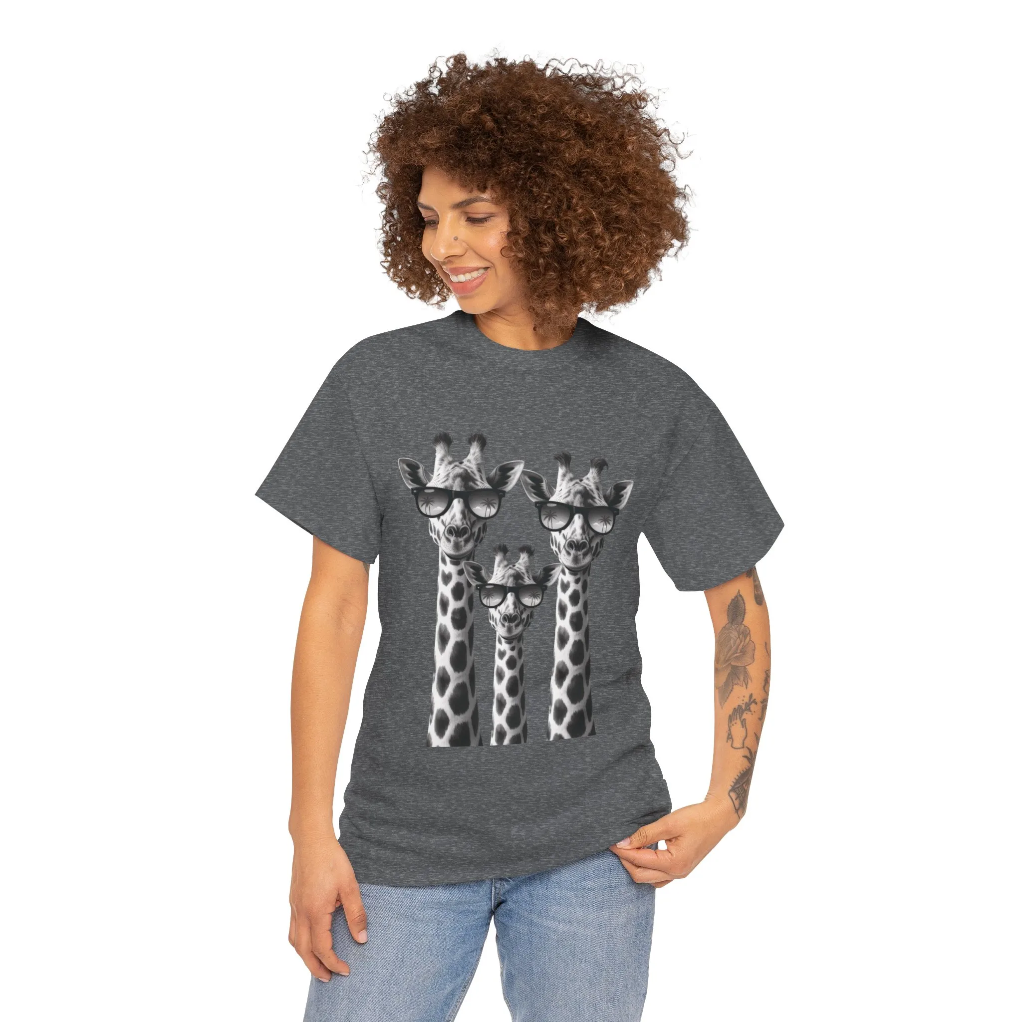 Cool Giraffes Unisex Tee, Fun Gift for Animal Lovers, Nature Enthusiasts, Safari Wildlife Lover Shirt - Image 17
