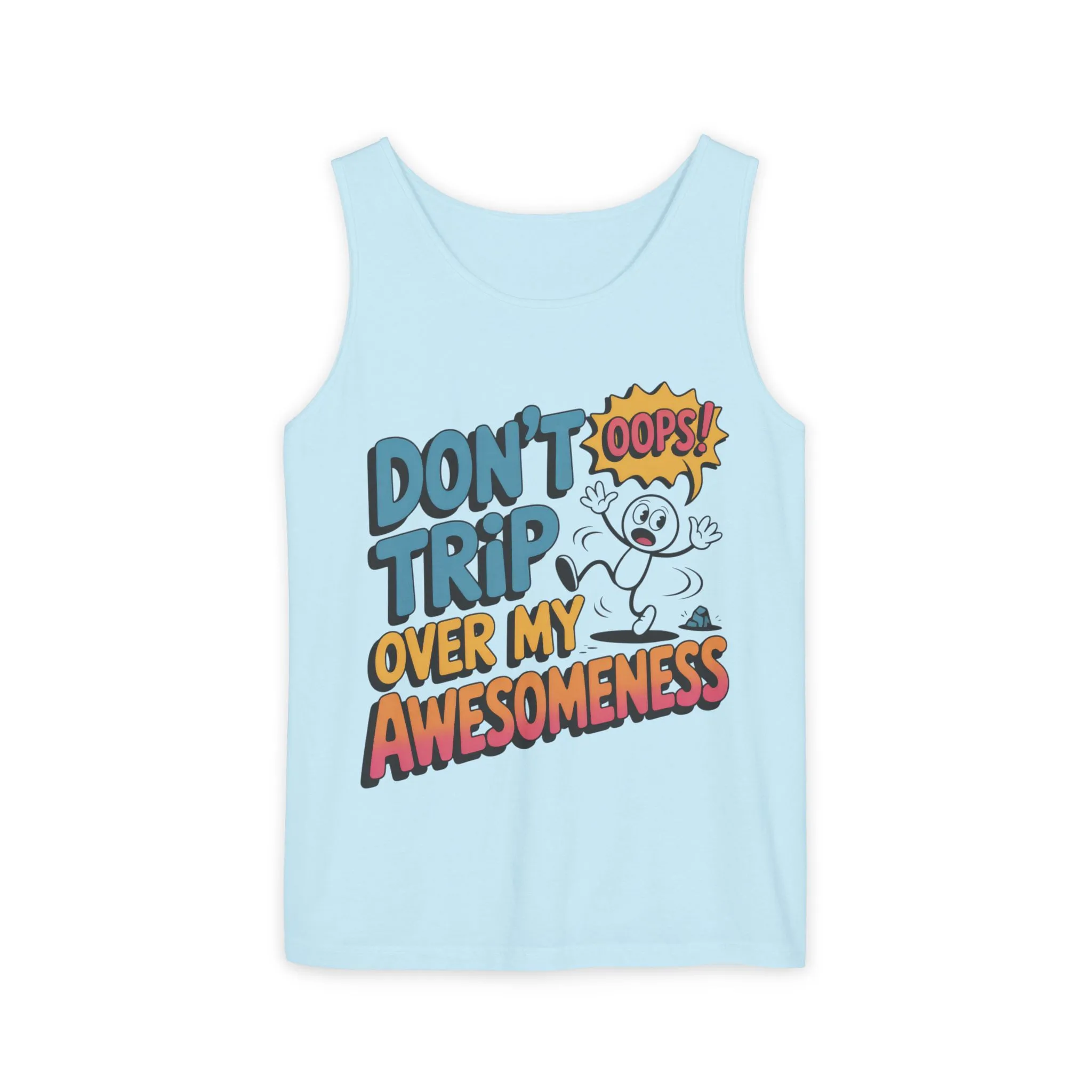 Funny Graphic Tank Top, Don't Trip Over My Awesomeness Tank, Womens Cotton Tank for Casual Wear, Gift for Friends, Birthday Gift, Humor Tee - Image 2